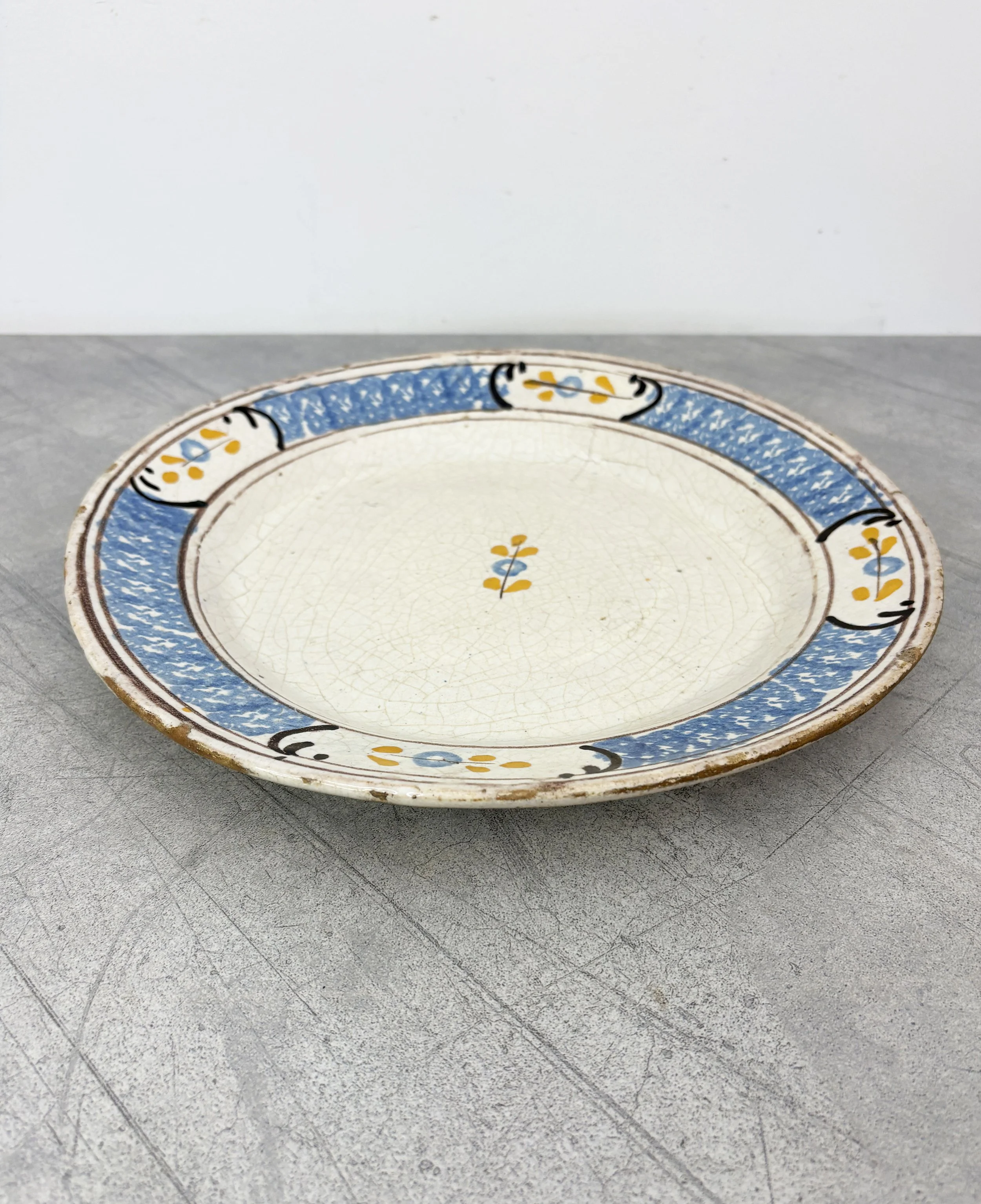 antique hand painted plate Calvello Basilicata