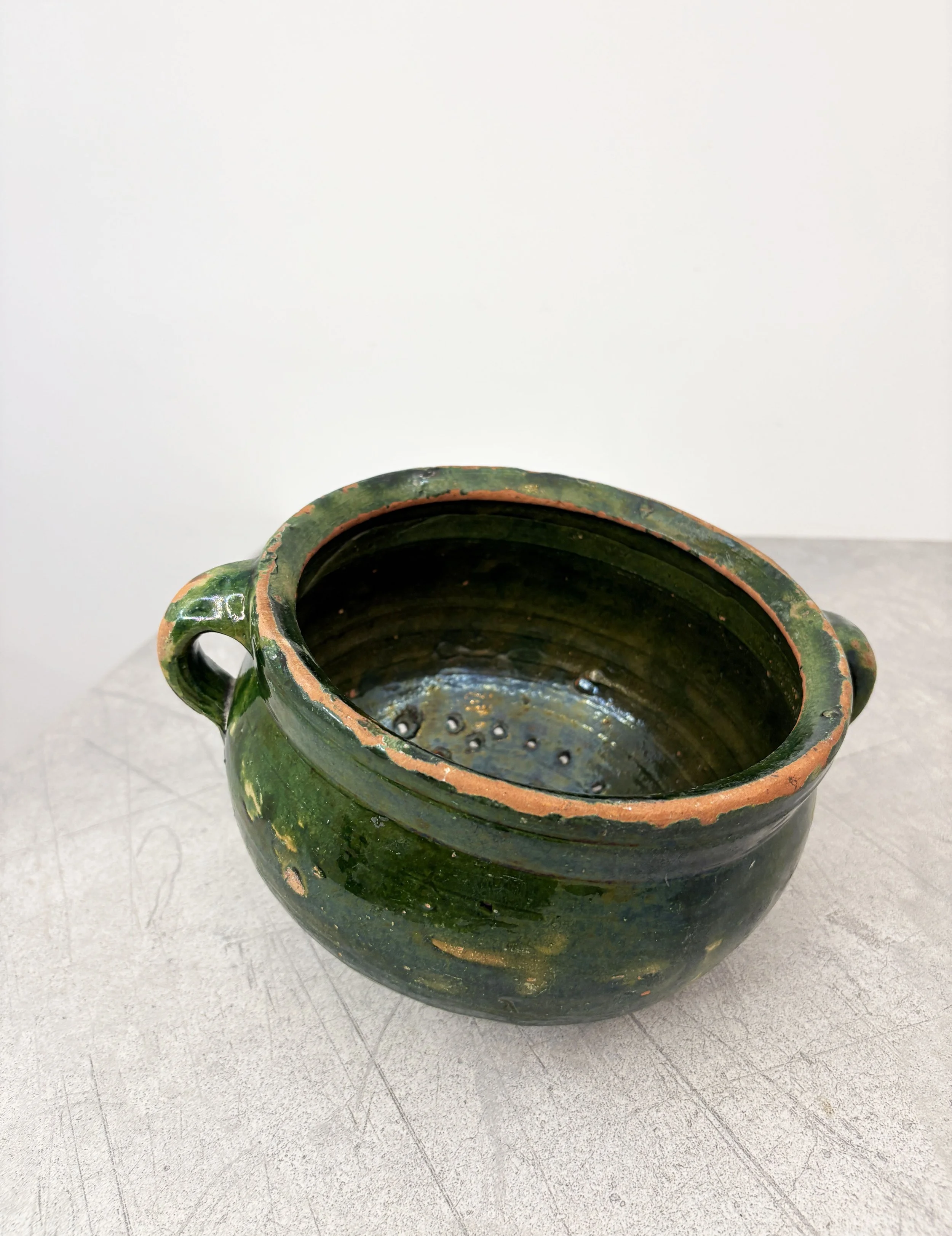 antique terracotta colander Italy