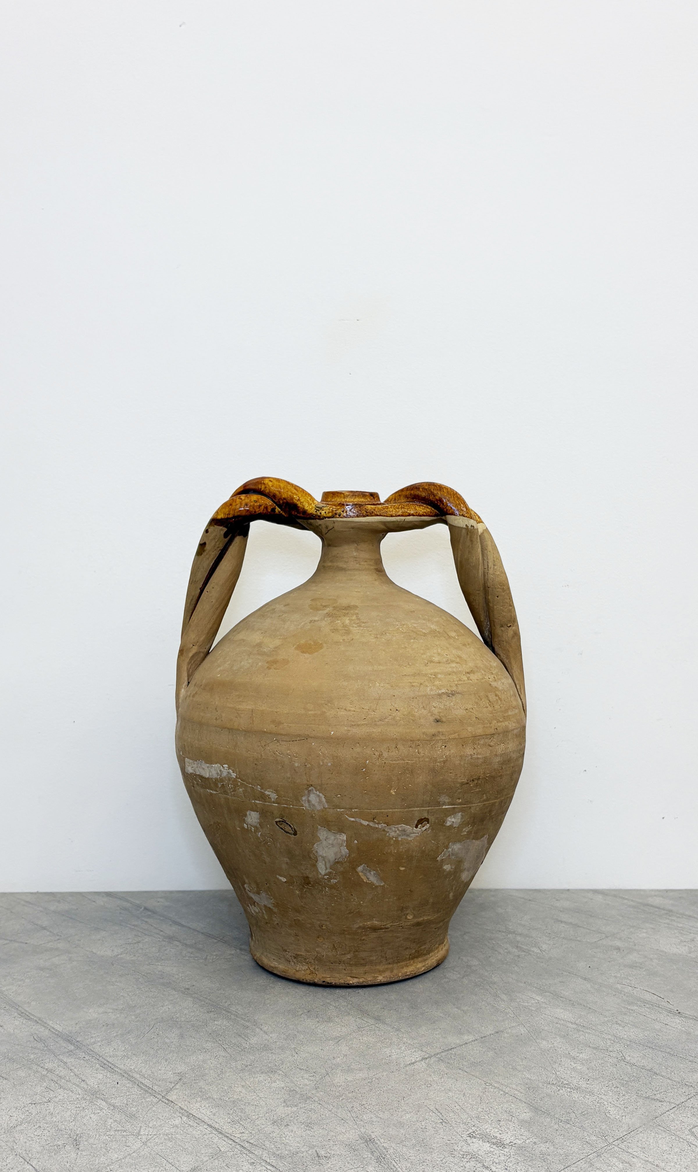 VINTAGE RUSTIC CERAMIC AMPHORA PUGLIA