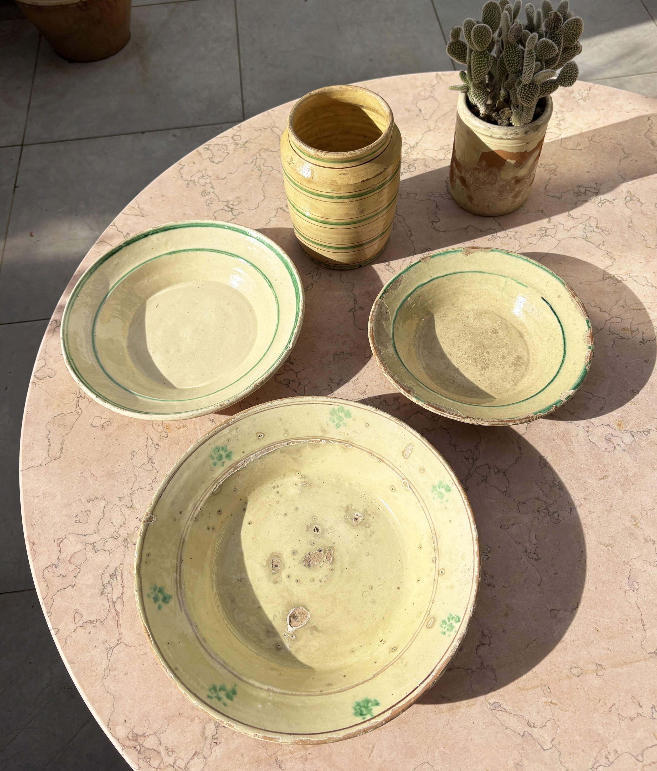 antique farmhouse ceramic tableware Italy