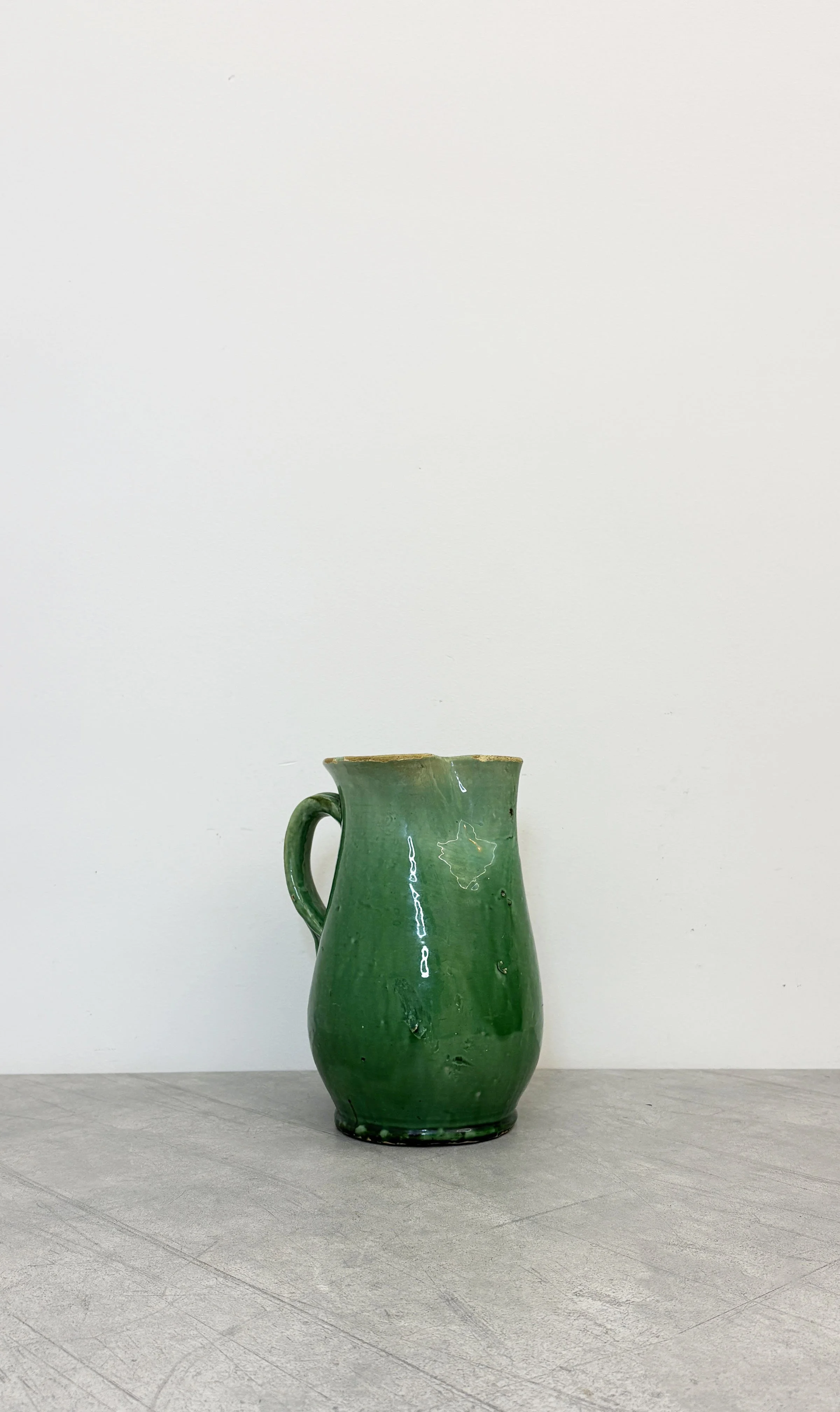 Antique Pistachio Green Jug
