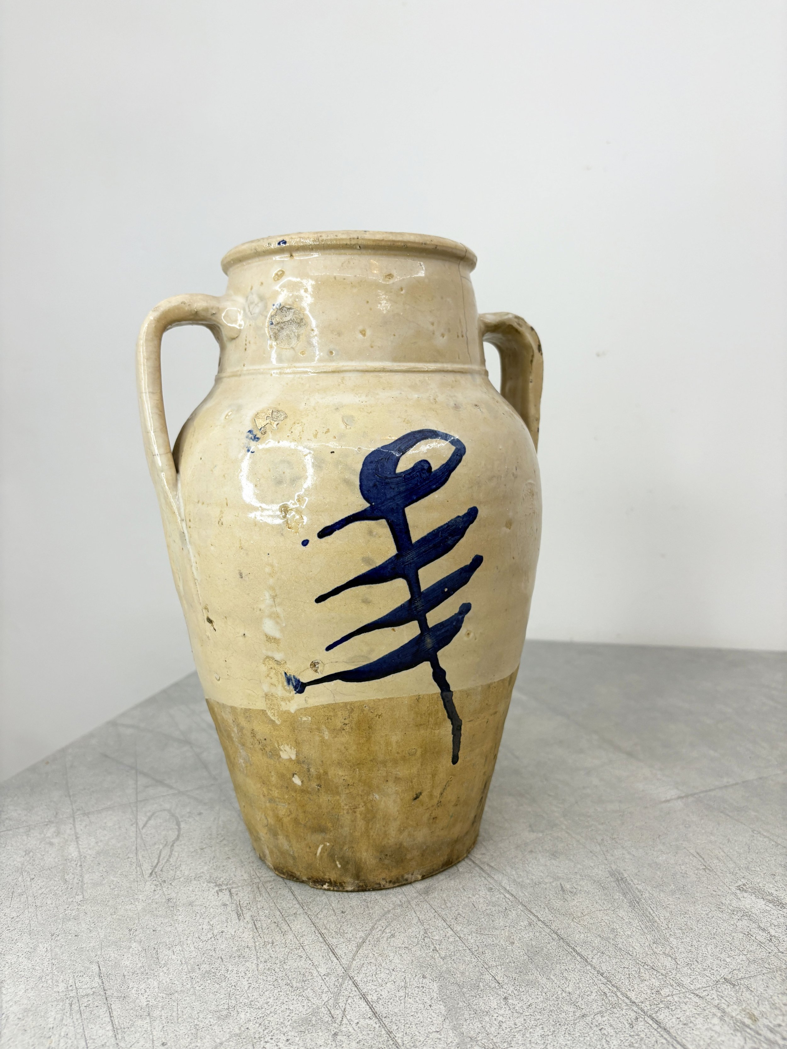 vintage hand painted tree of life pot Calabria