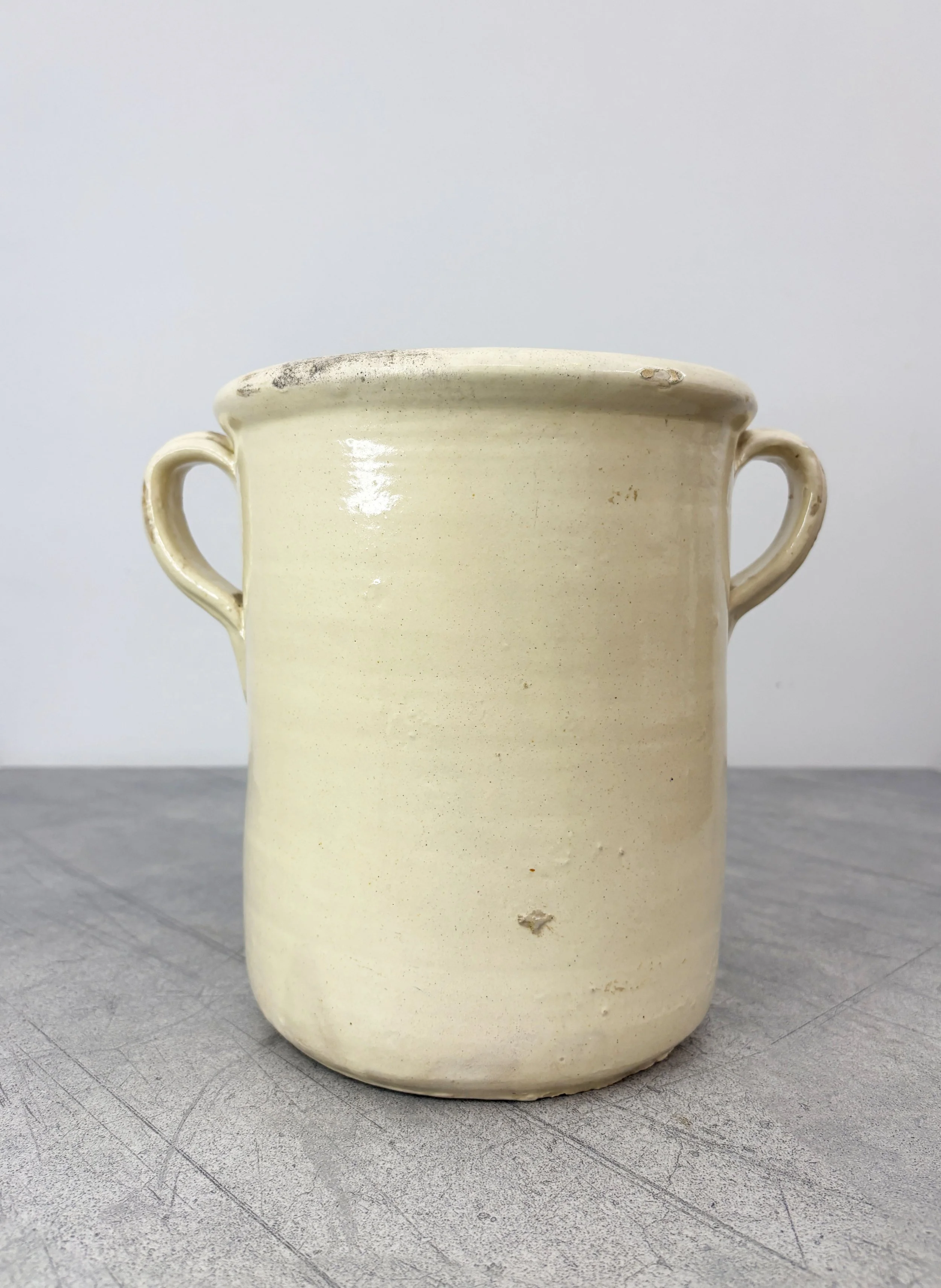 antique Pugliese ceramic confit pot