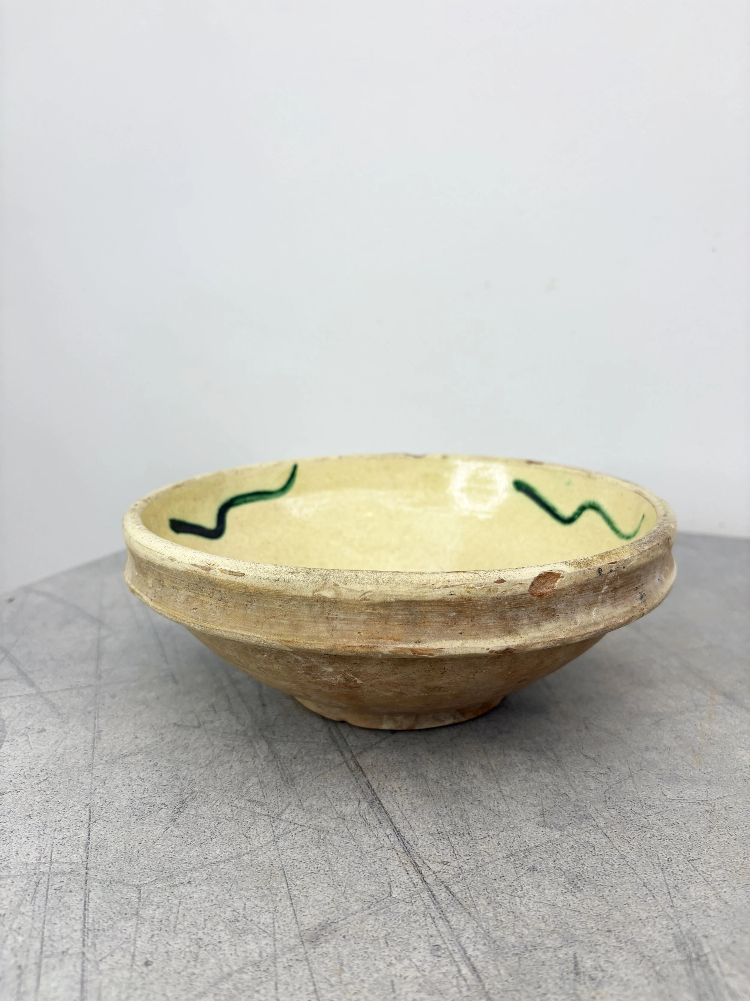 antique Italian farmhouse bowl