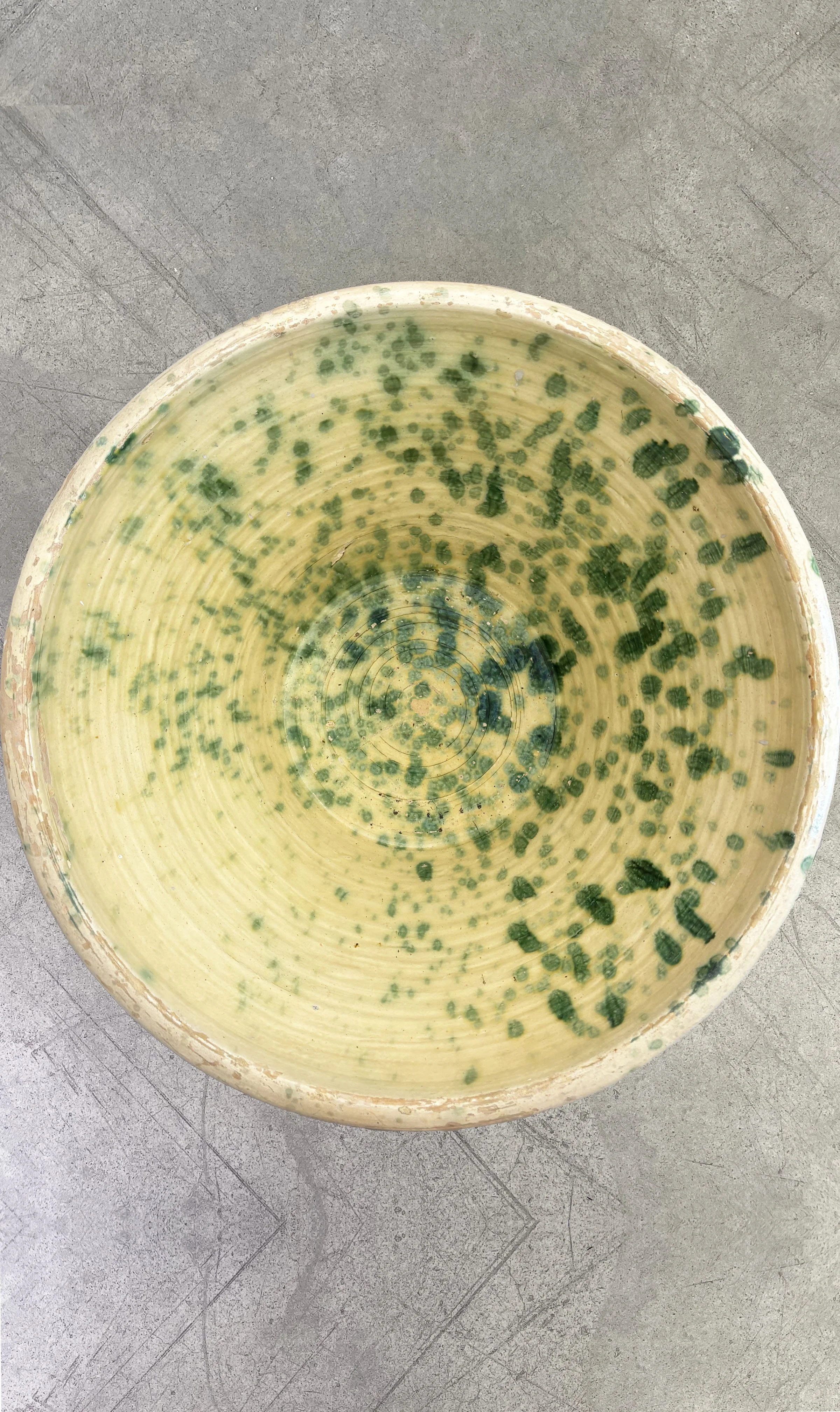 XL Antique Green Splatter Passata Bowl