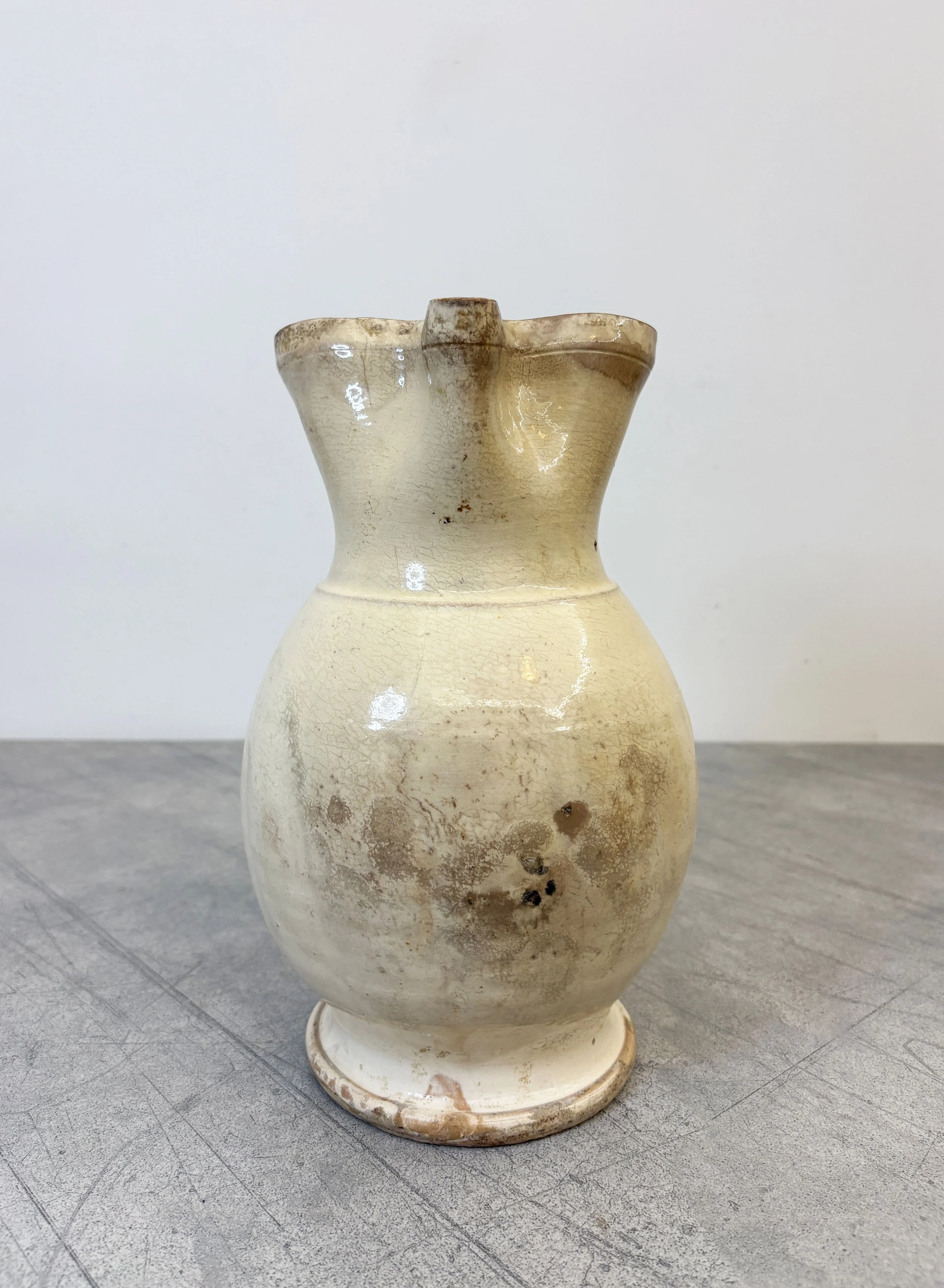 antique rusic white jug Puglia