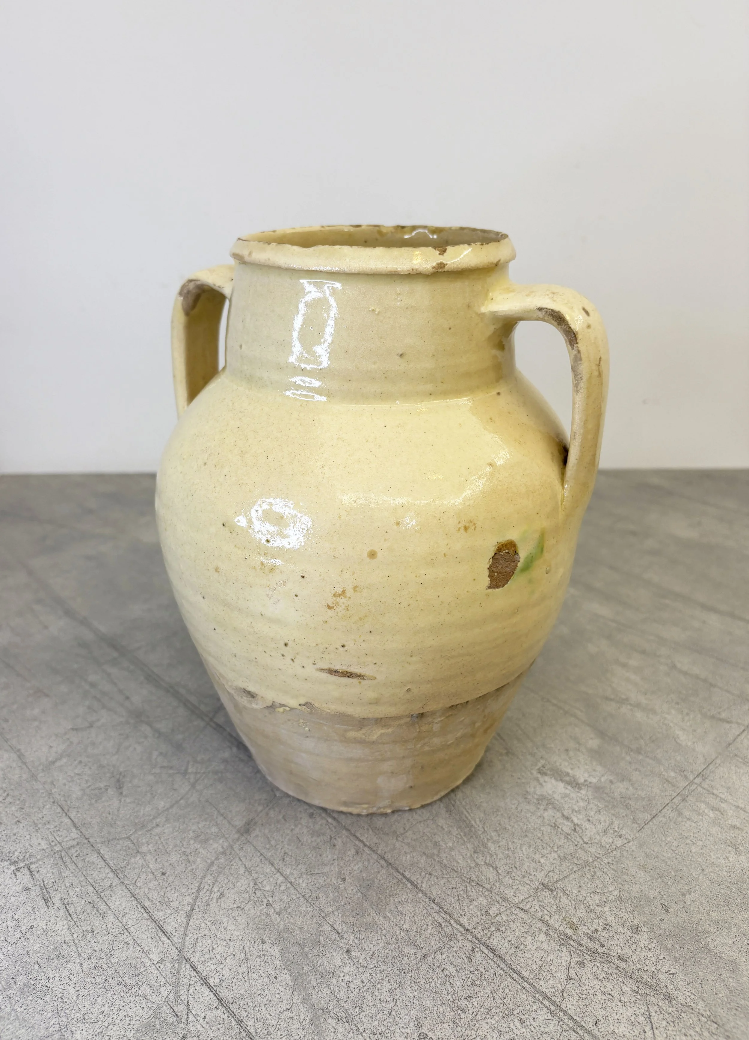 antique Italian confit pot