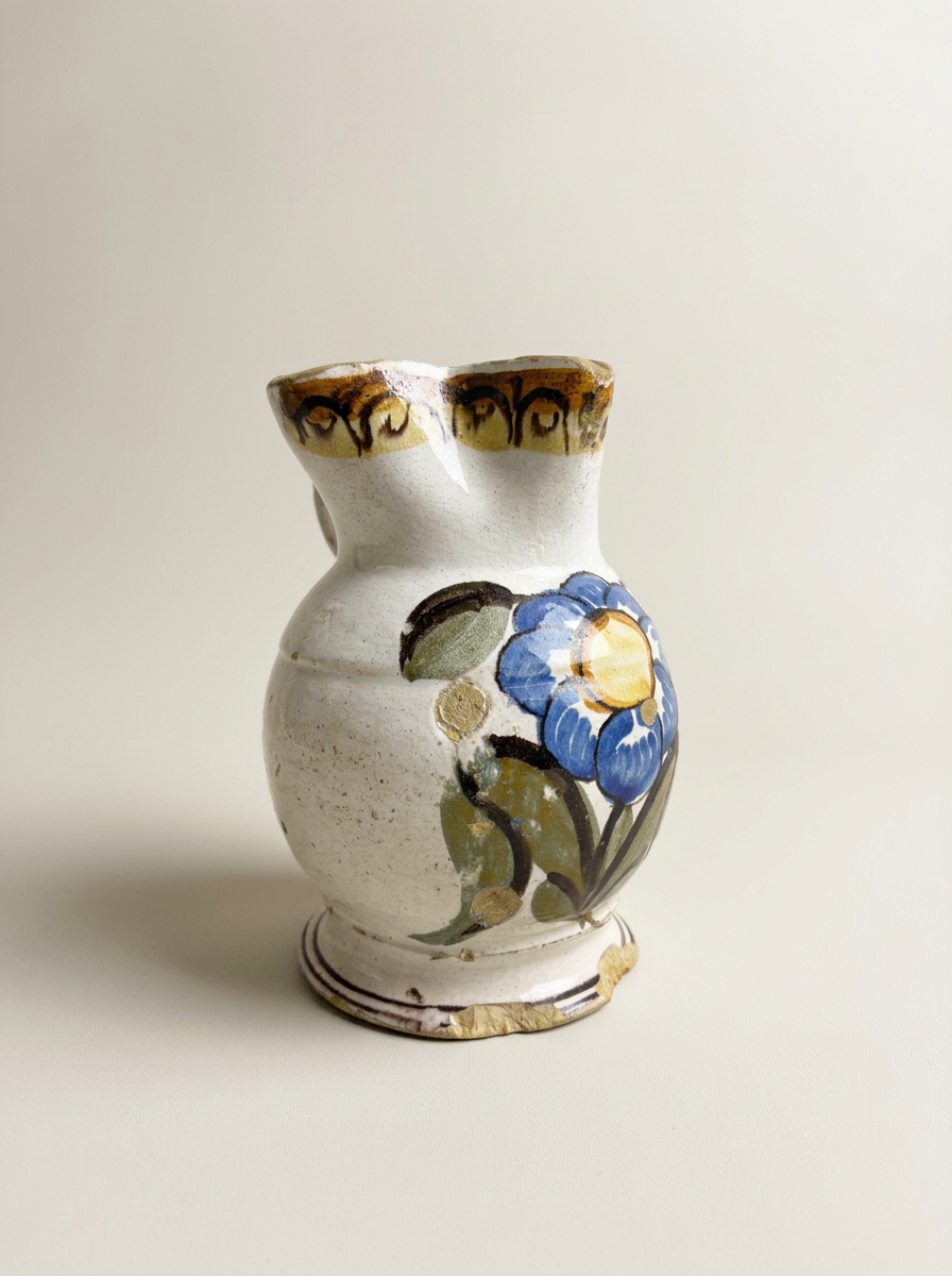 vintage floral pitcher Italy