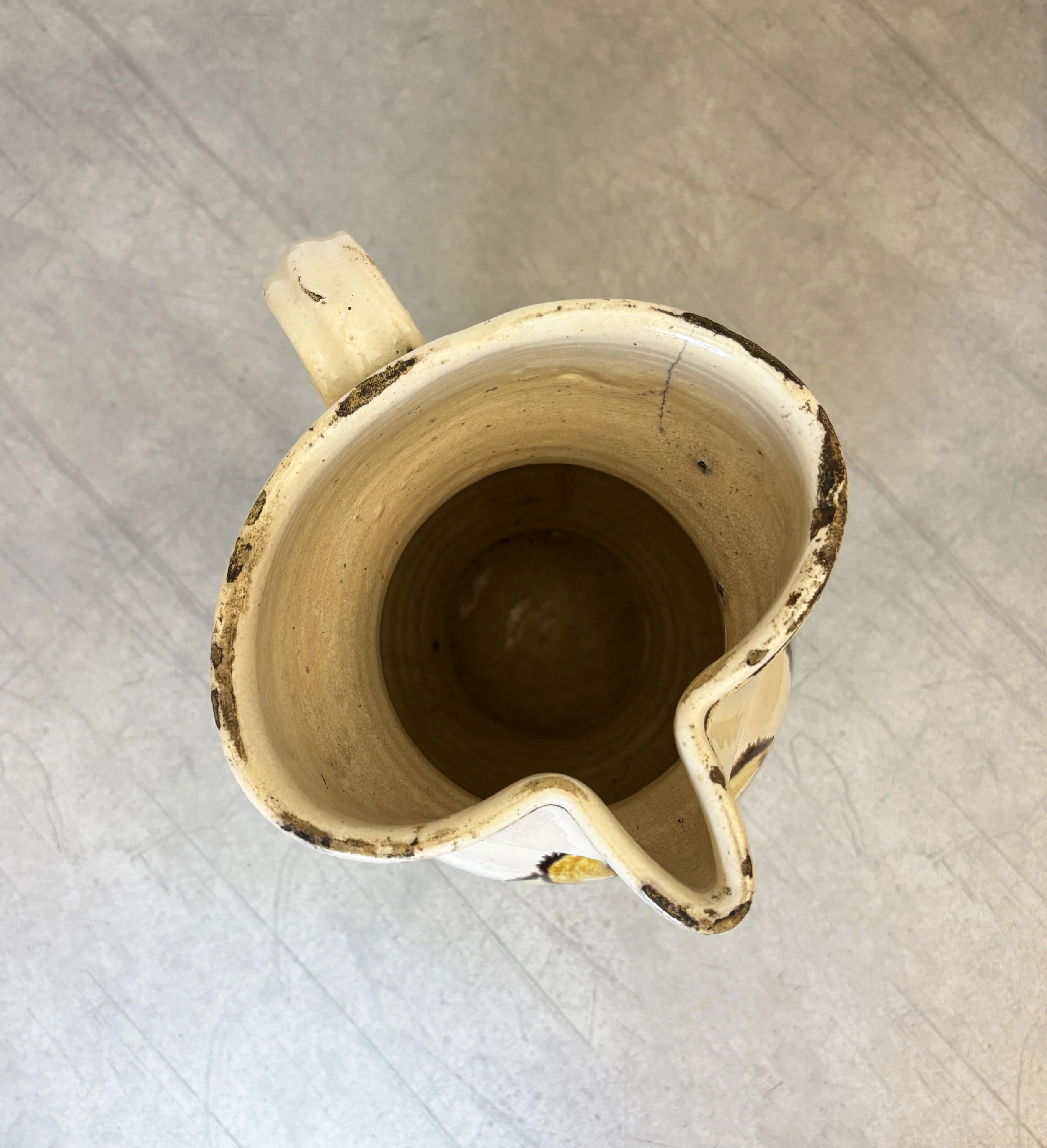 rustic ceramic pitcher Italy