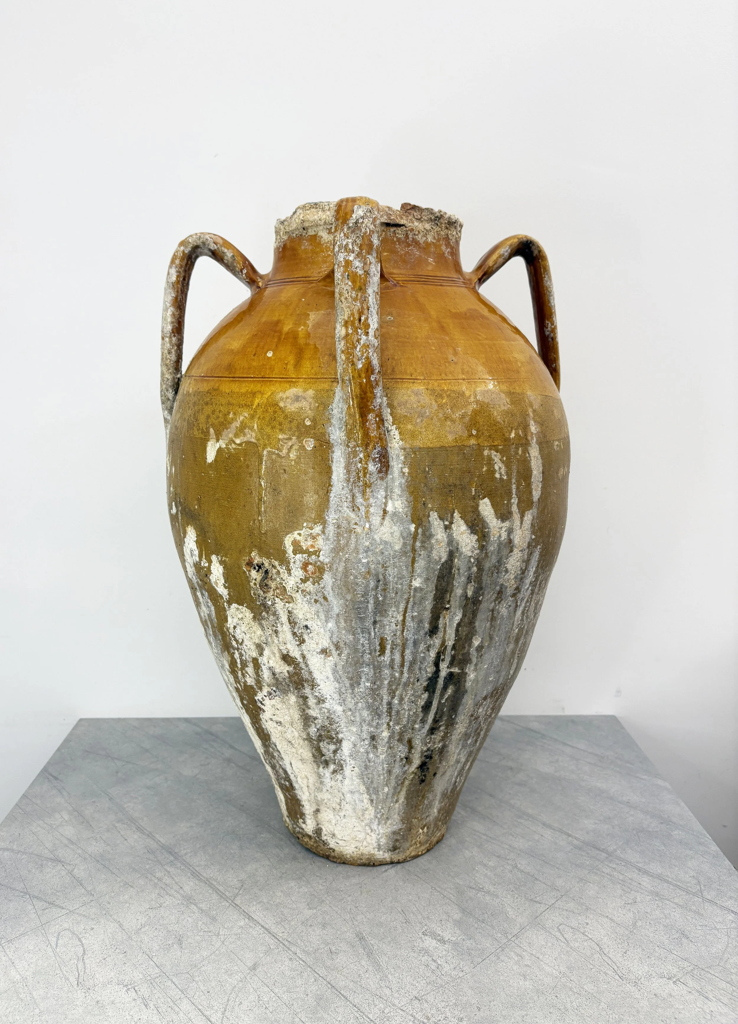 large rustic southern Italian confit pot