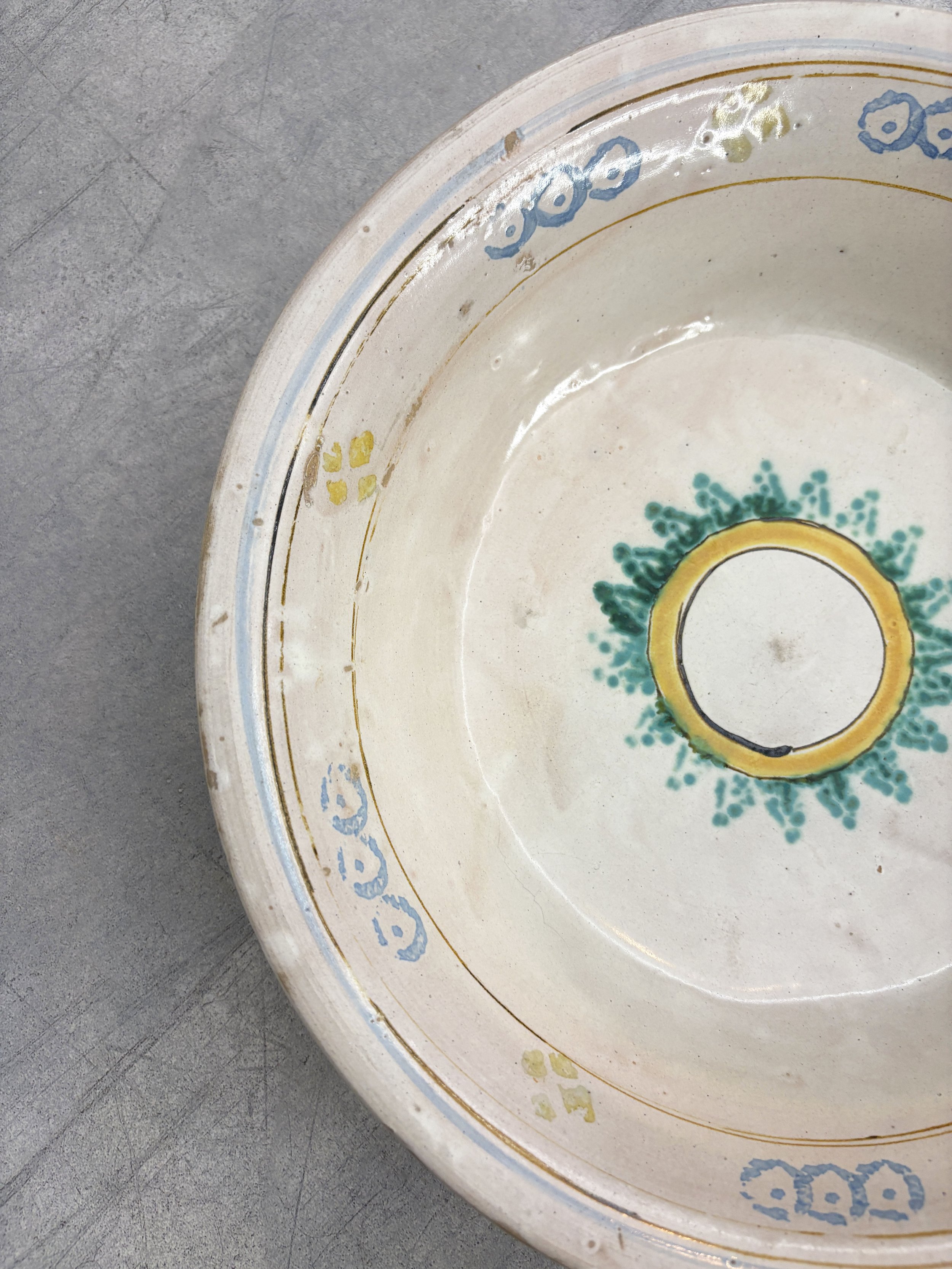 Italian ceramic hand painted bowl