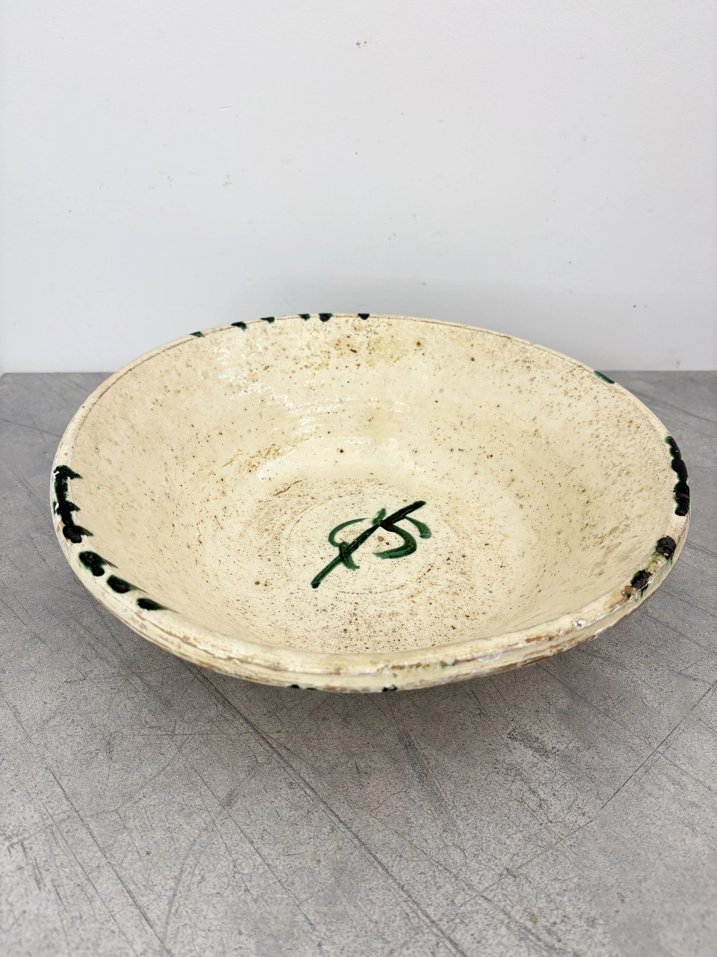 antique hand painted Italian bowl