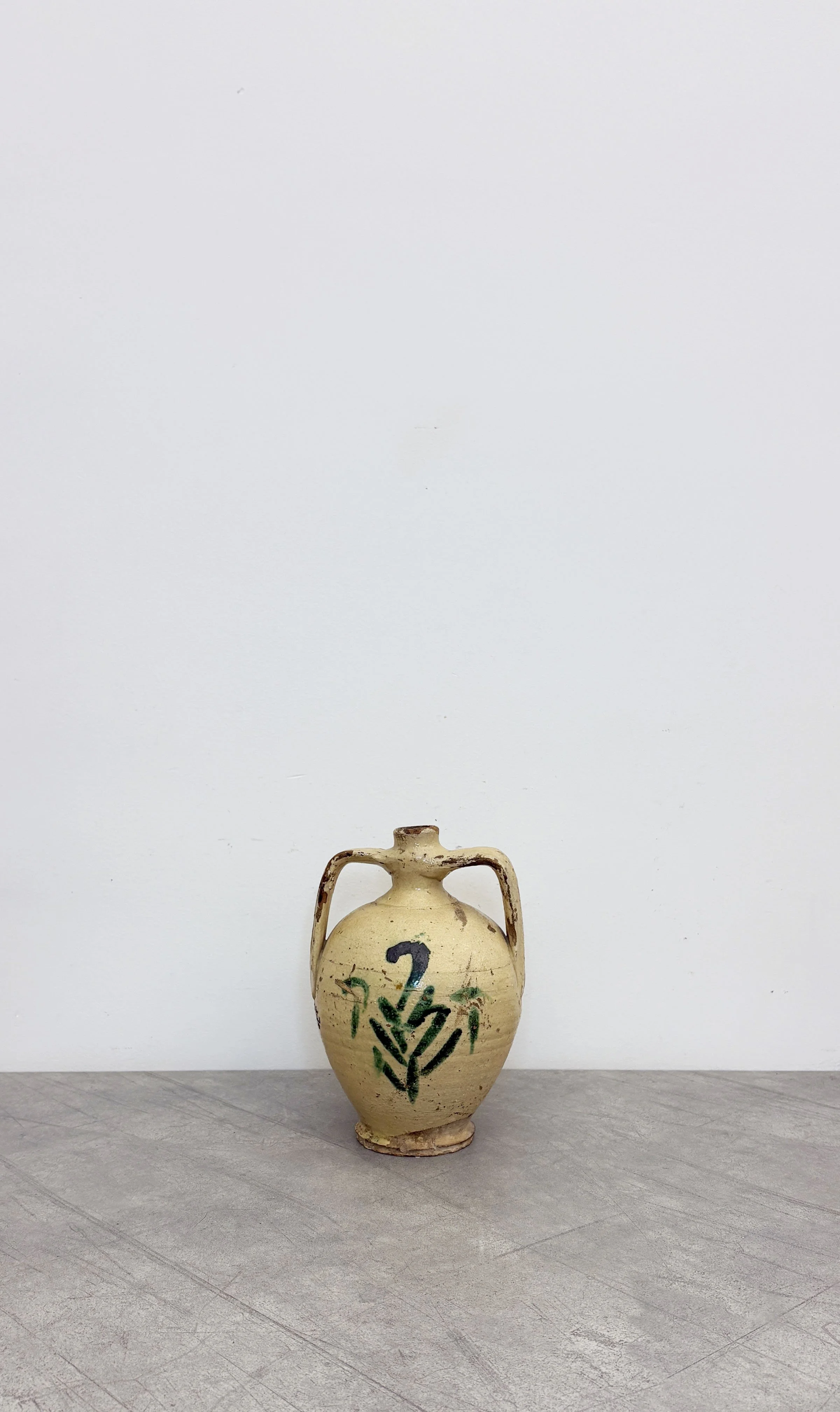 Antique Green Tree of Life Amphora