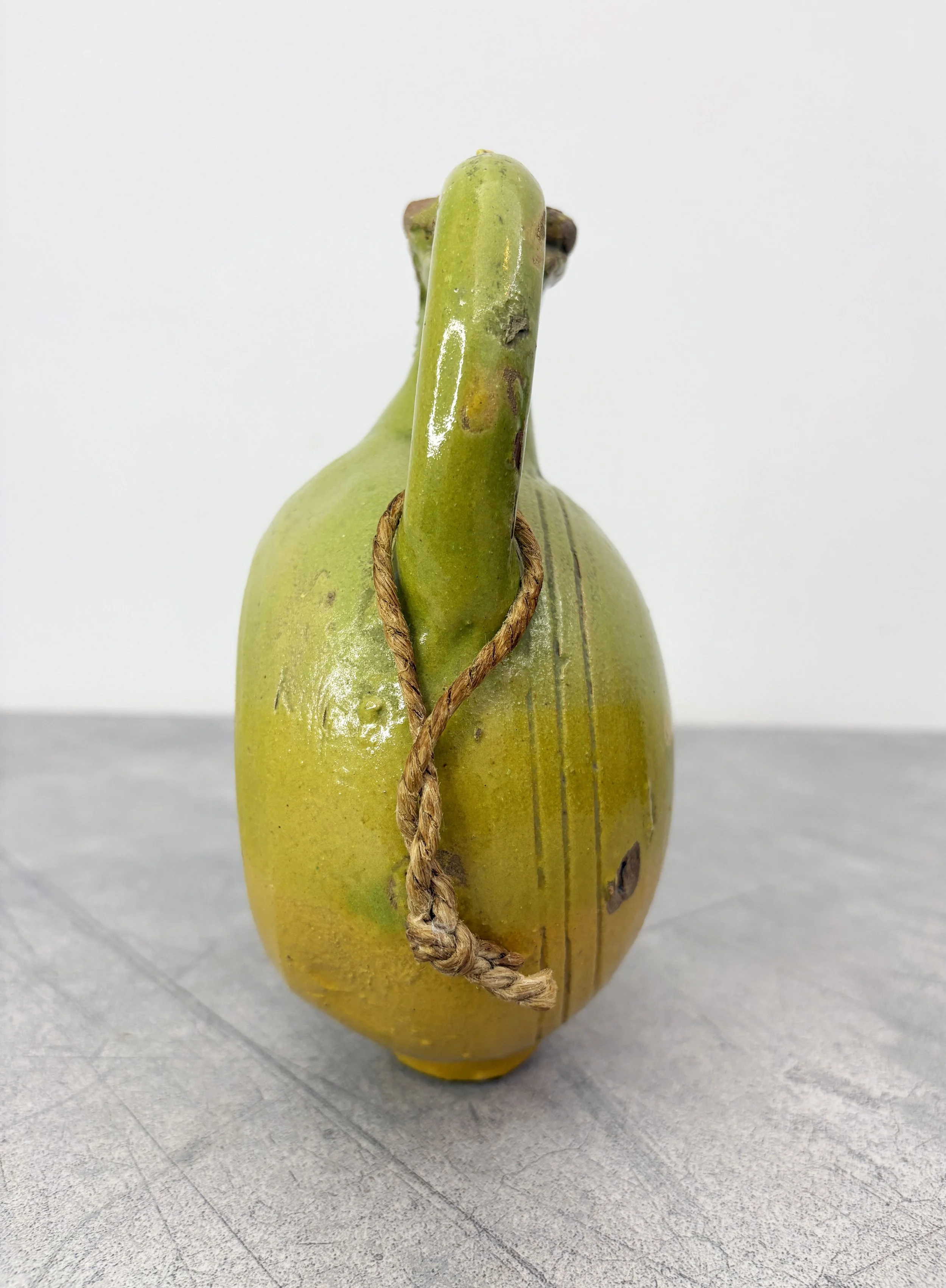 antique Italian ceramic flask