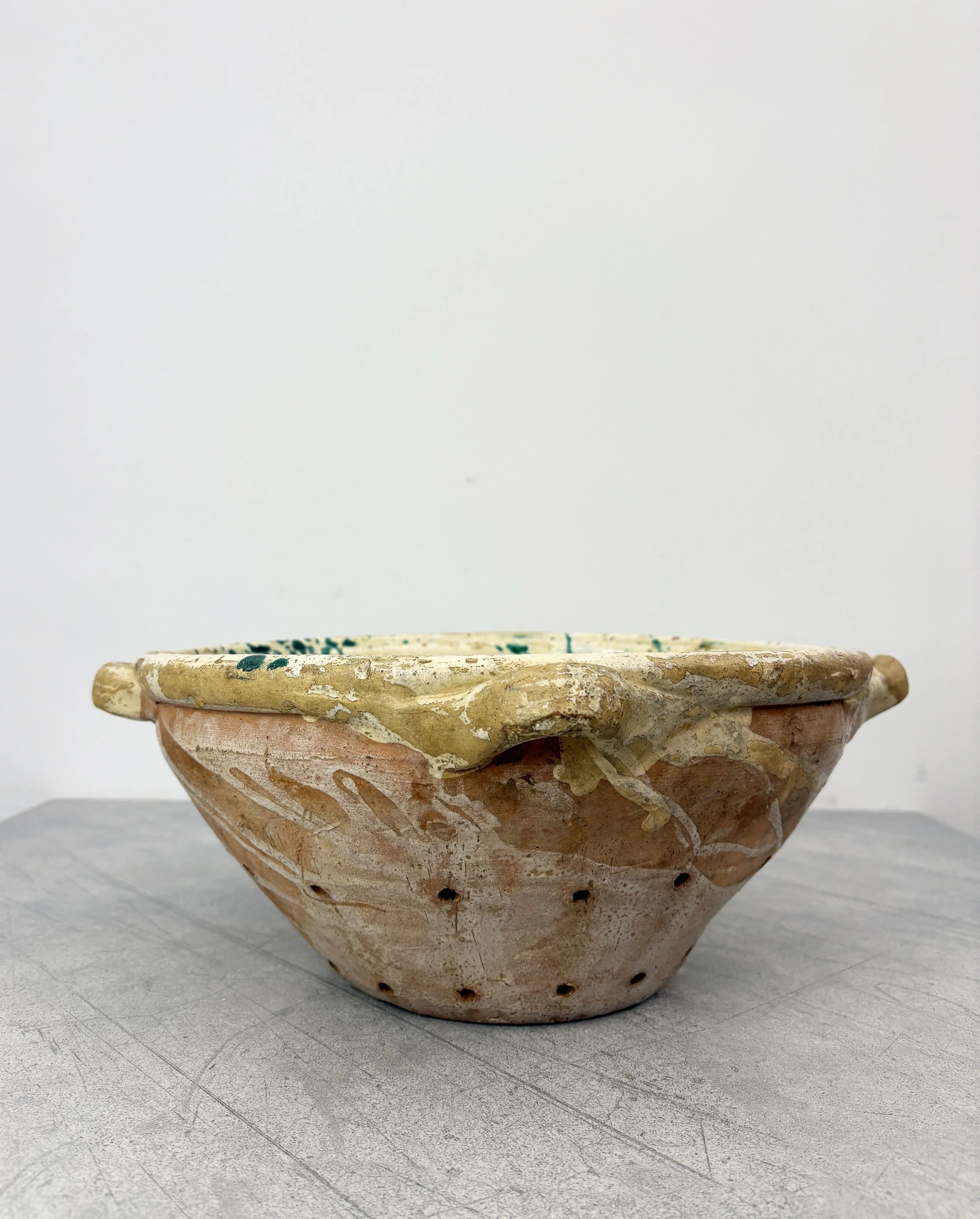 antique Italian colander for pasta