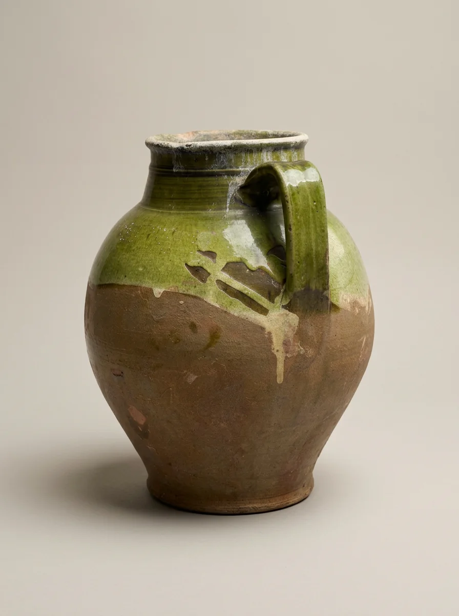 antique rustic confit pot southern Italy
