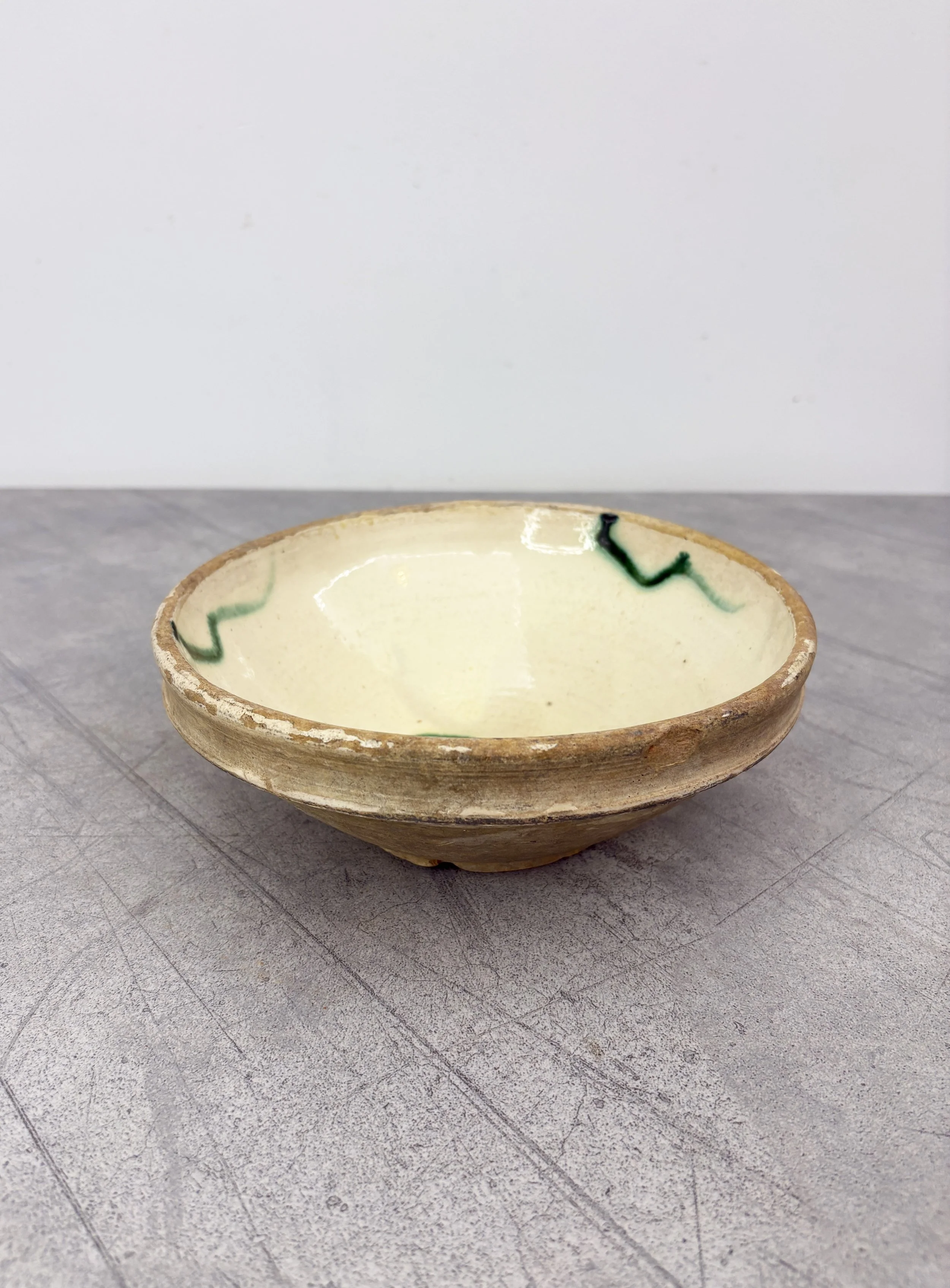 antique ceramic farmhouse bowl Calabria