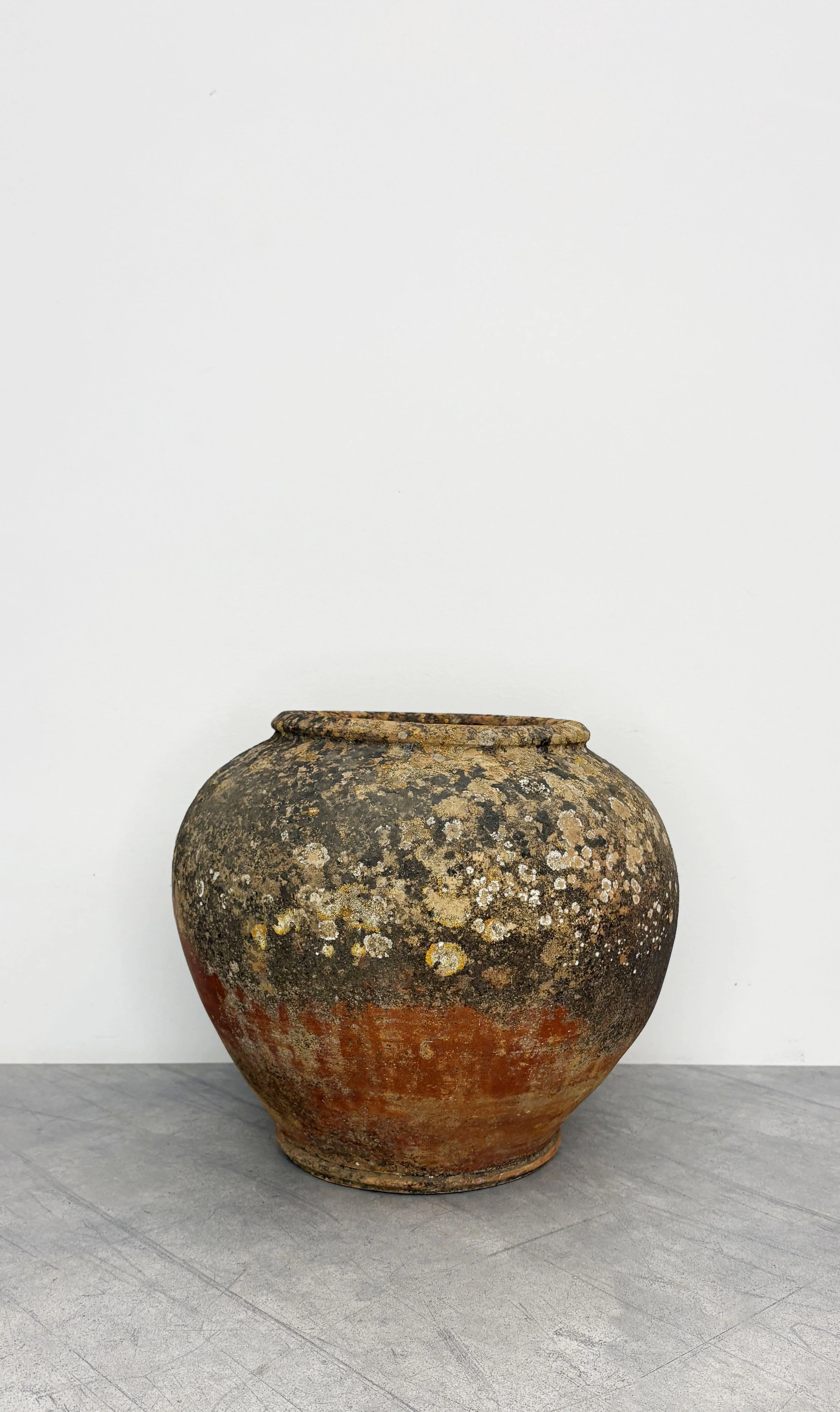 LARGE RUSTIC CERAMIC PLANT POT