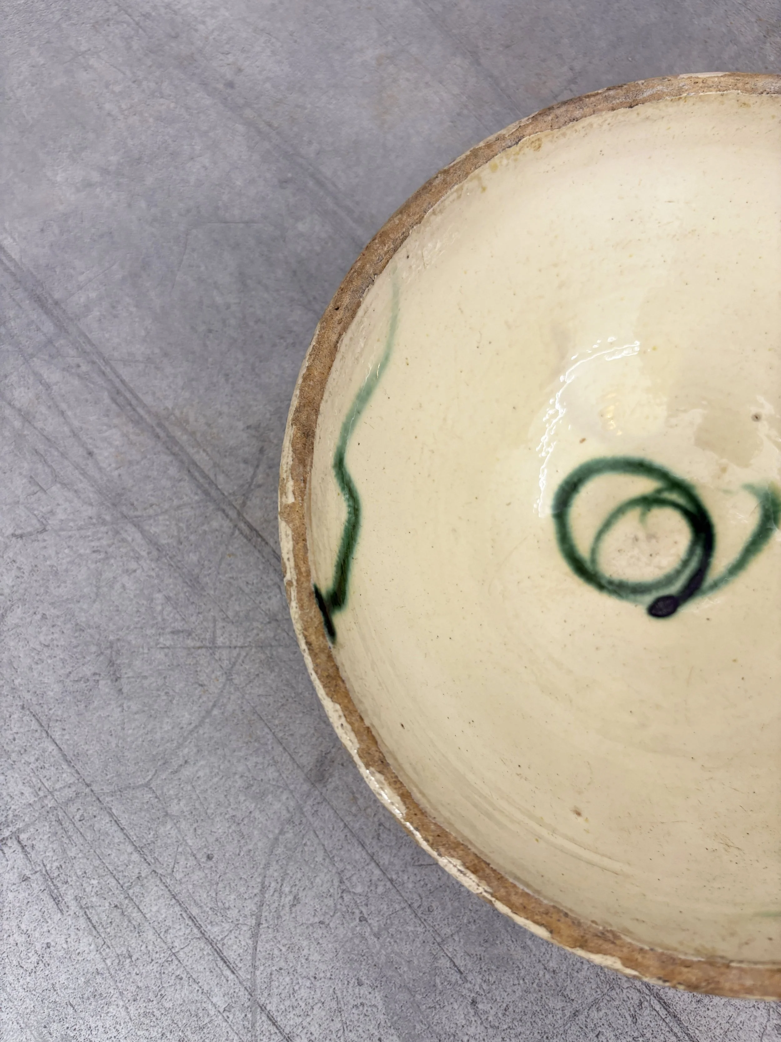 antique rustic bowl from Calabria