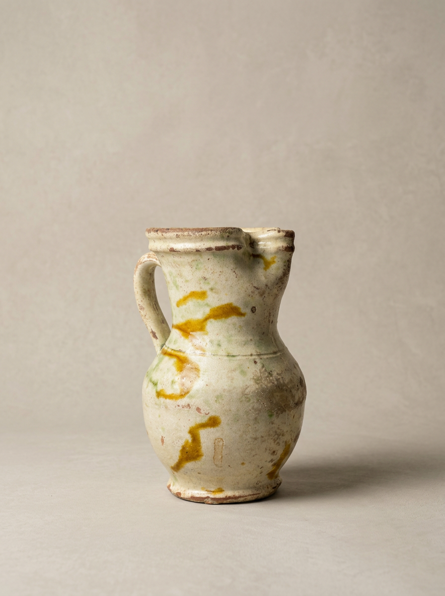 large rustic ceramic pitcher Puglia