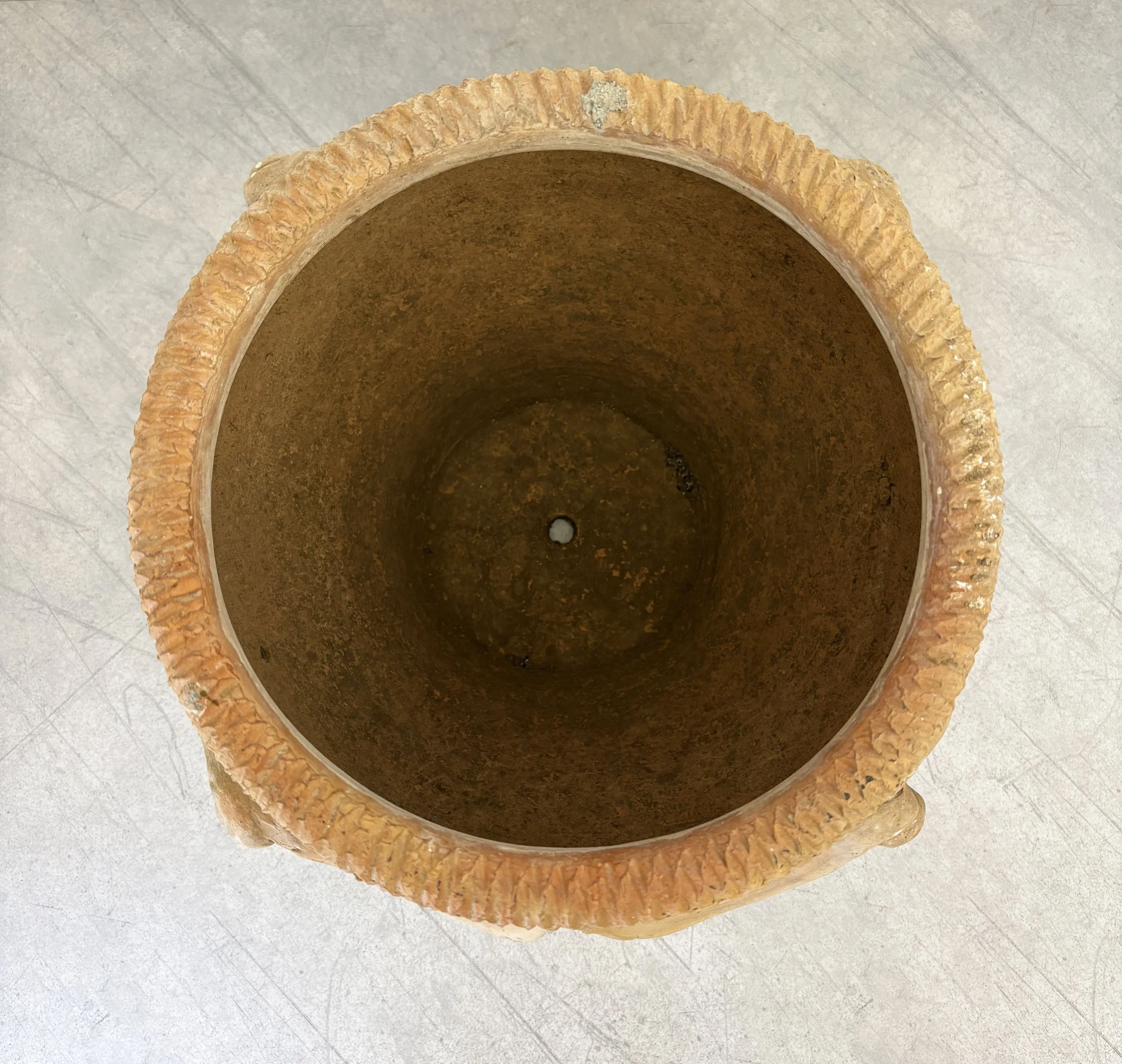 handmade Apulian plant pot