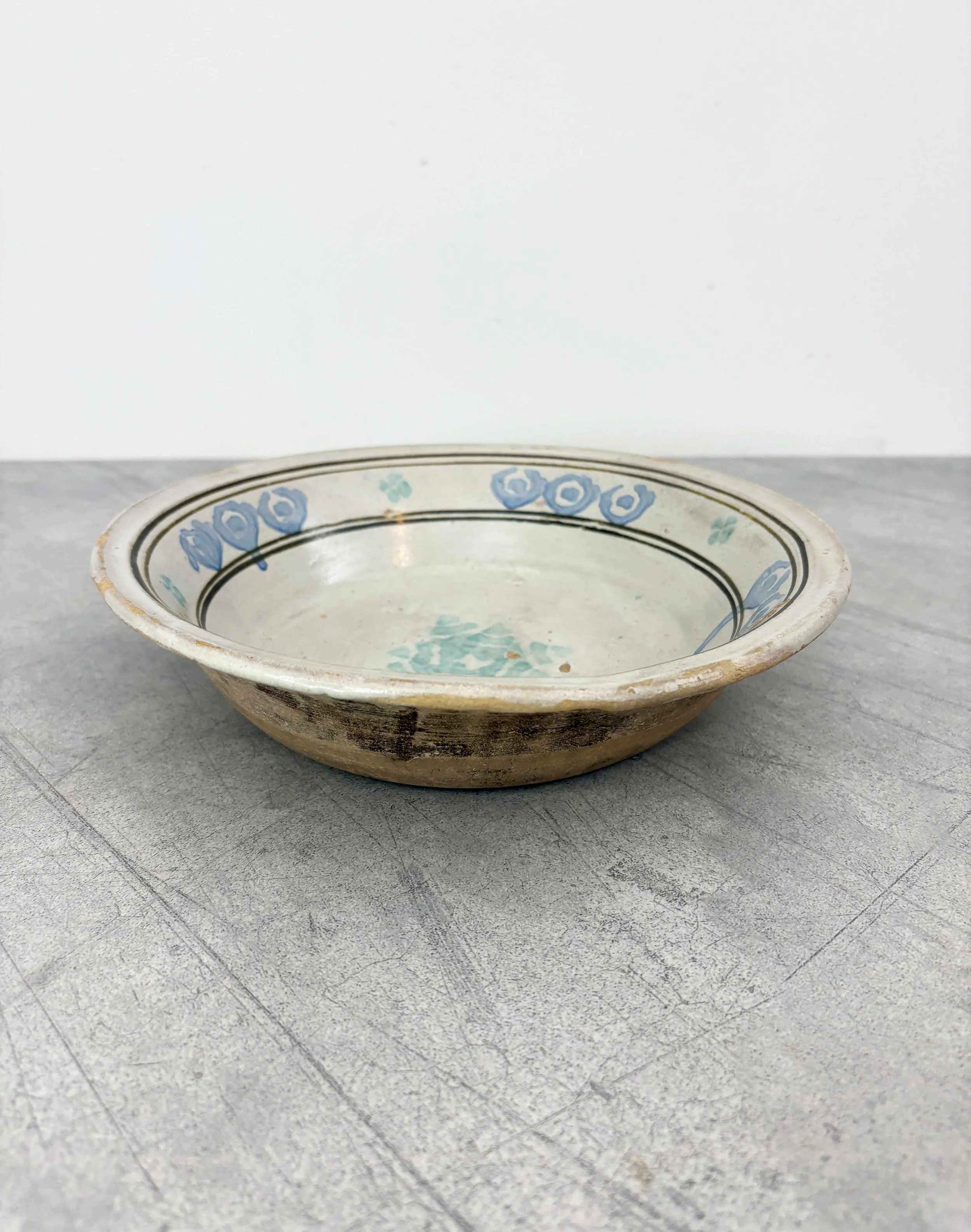 rustic hand painted Italian bowl