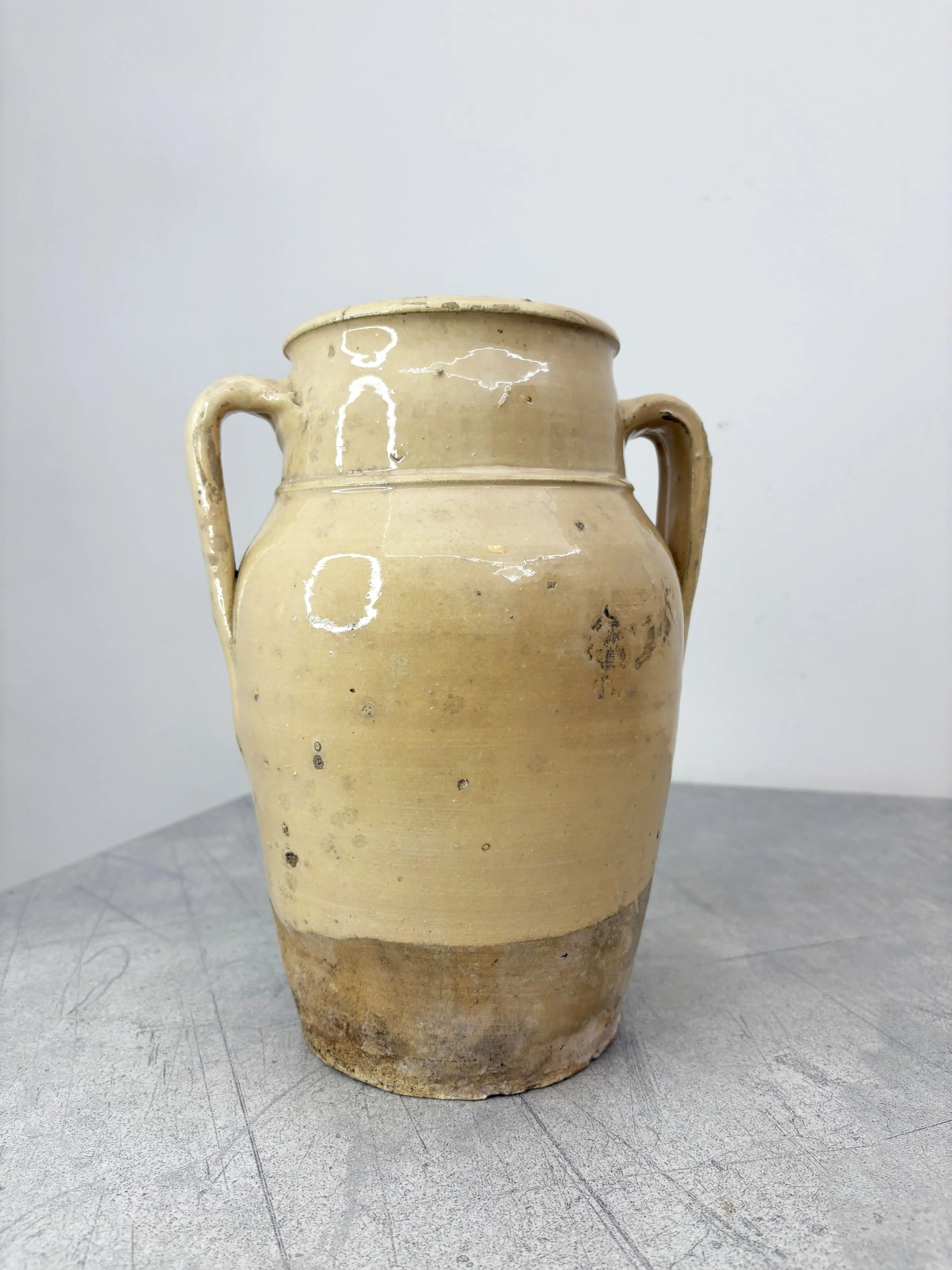 antique southern Italian confit pot