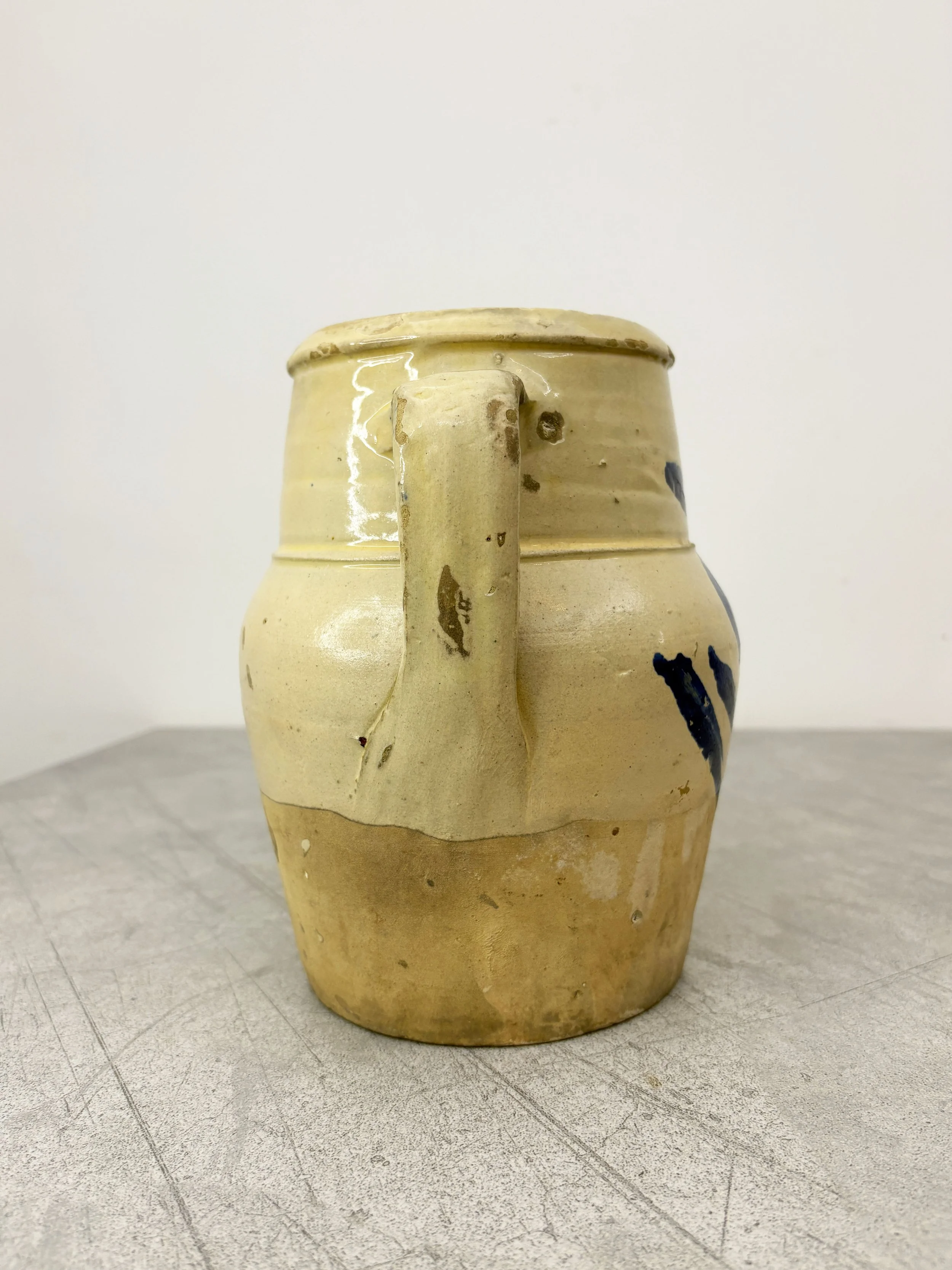 rustic ceramic vase with handles Calabria