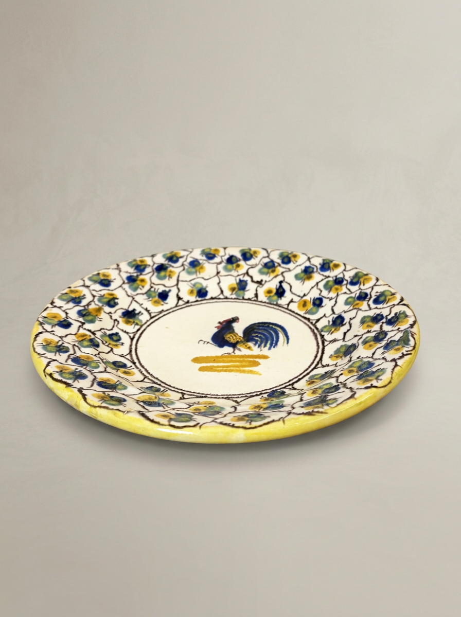 vintage Luigi Motolese Galletto plate Grottaglie
