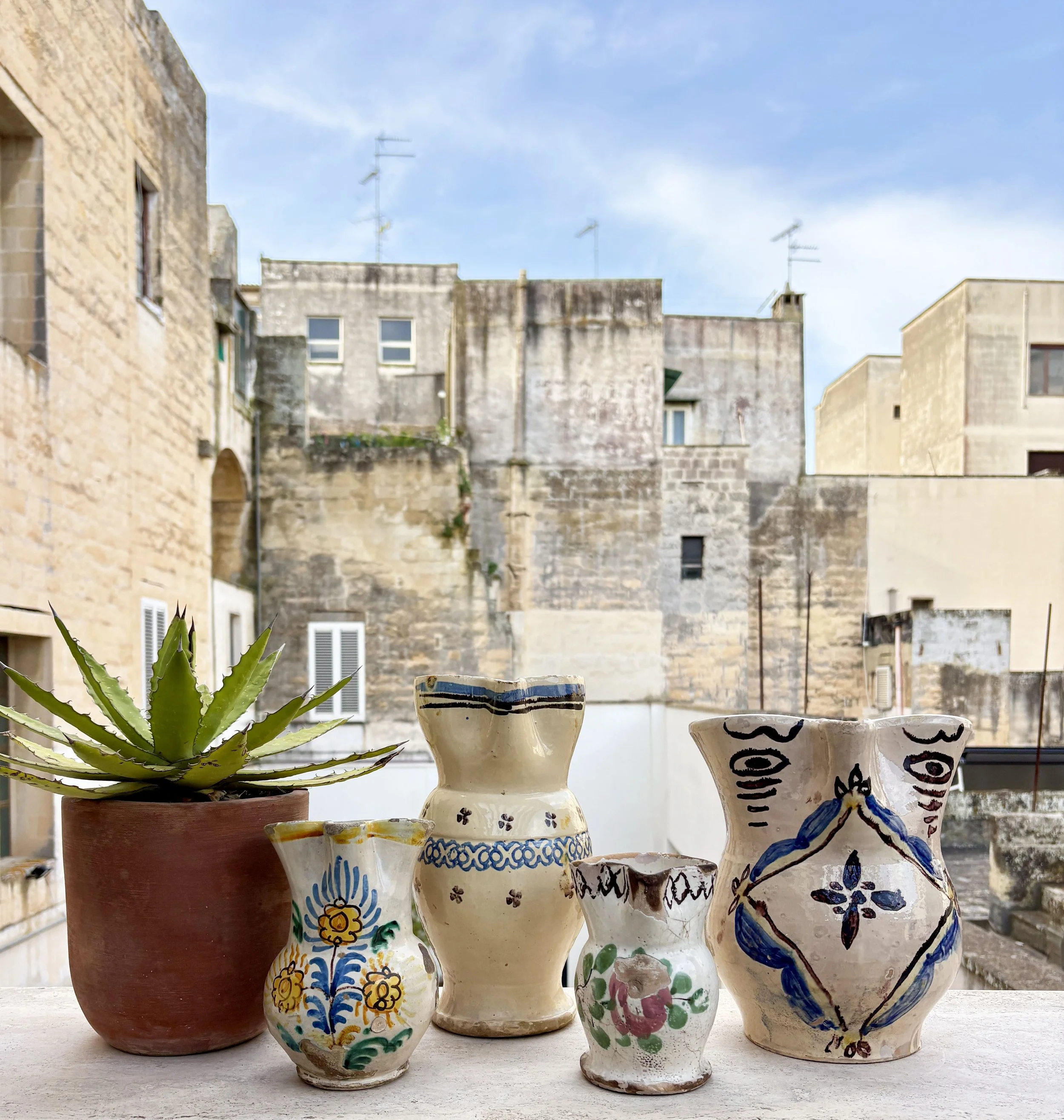 antique farmhouse jugs Puglia