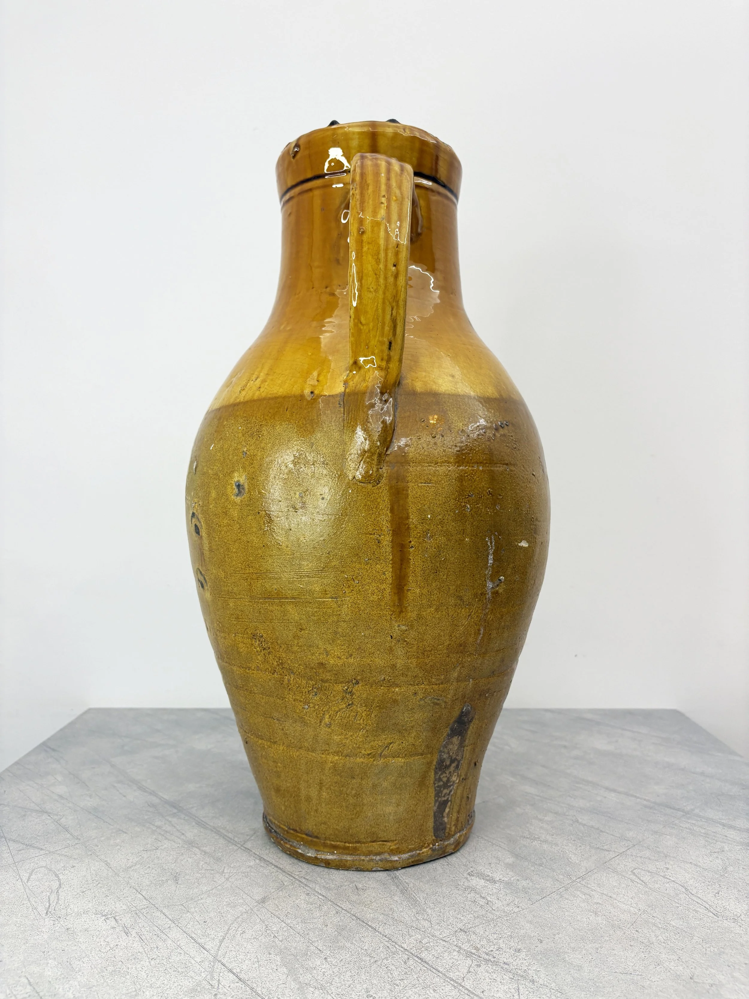 large antique Pugliese farmhouse pot