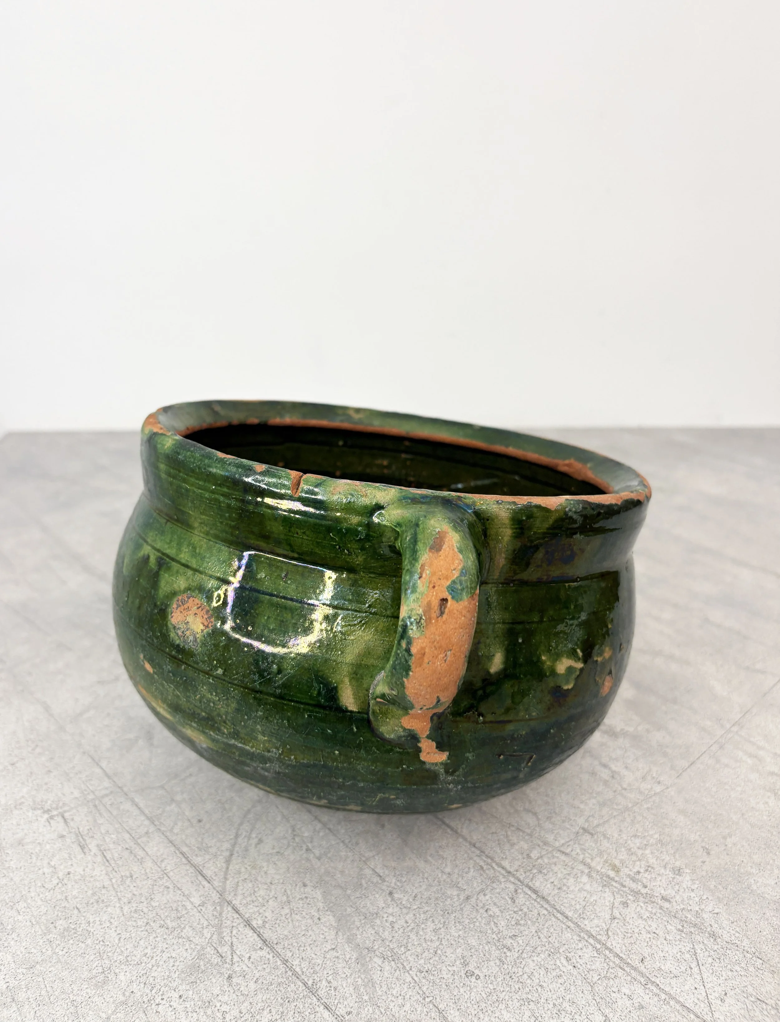 rustic farmhouse ceramic colander