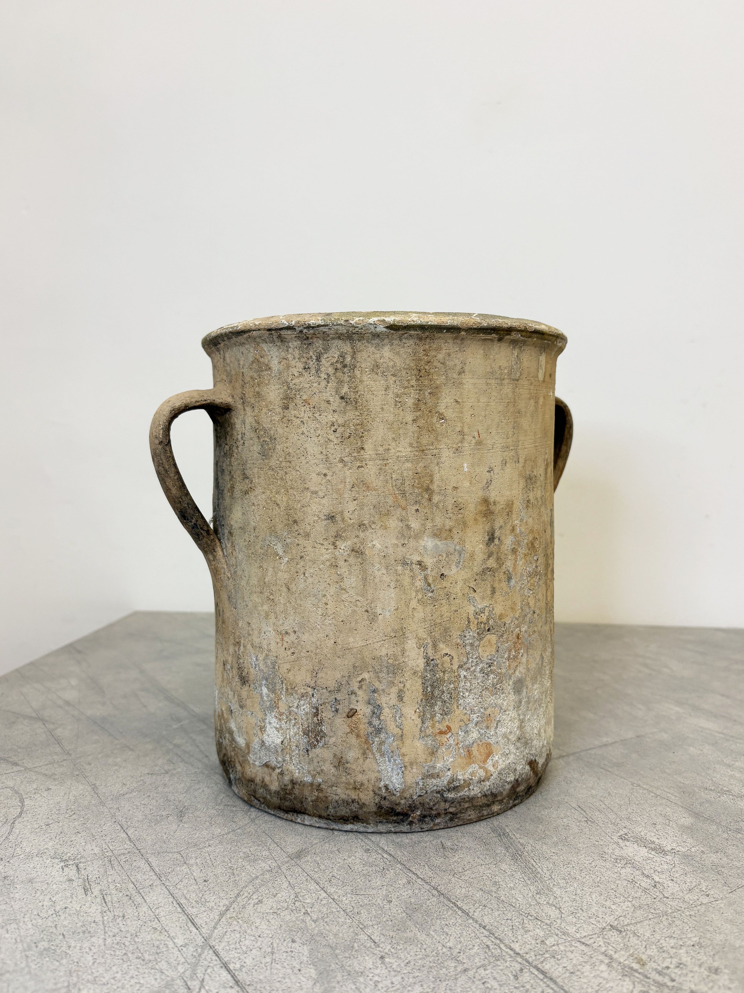 antique Italian unglazed terracotta pot