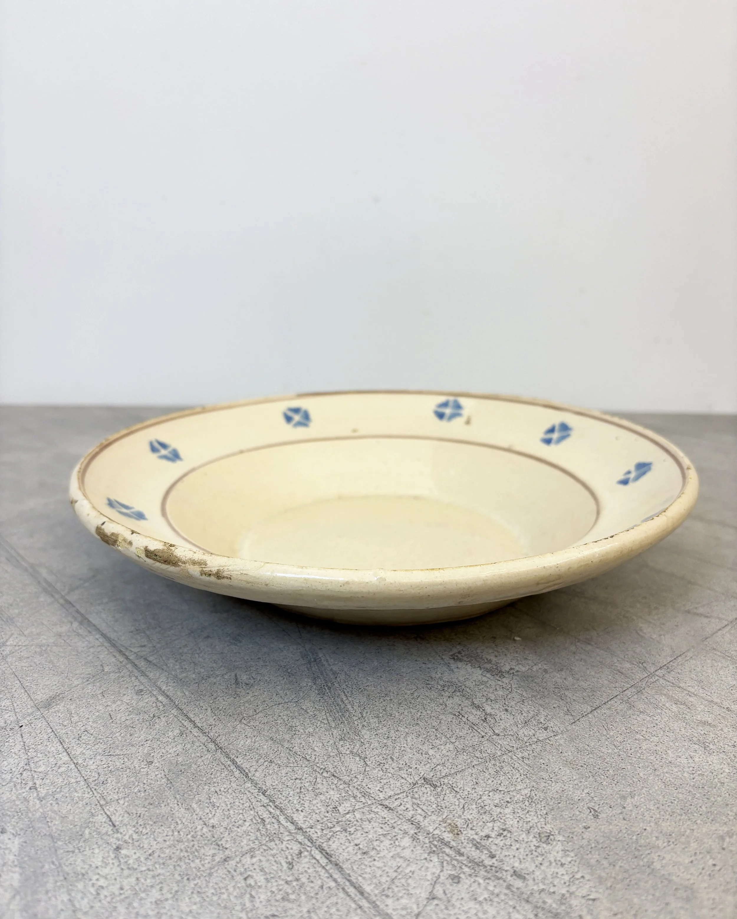 antique Italian righe e stelle plate