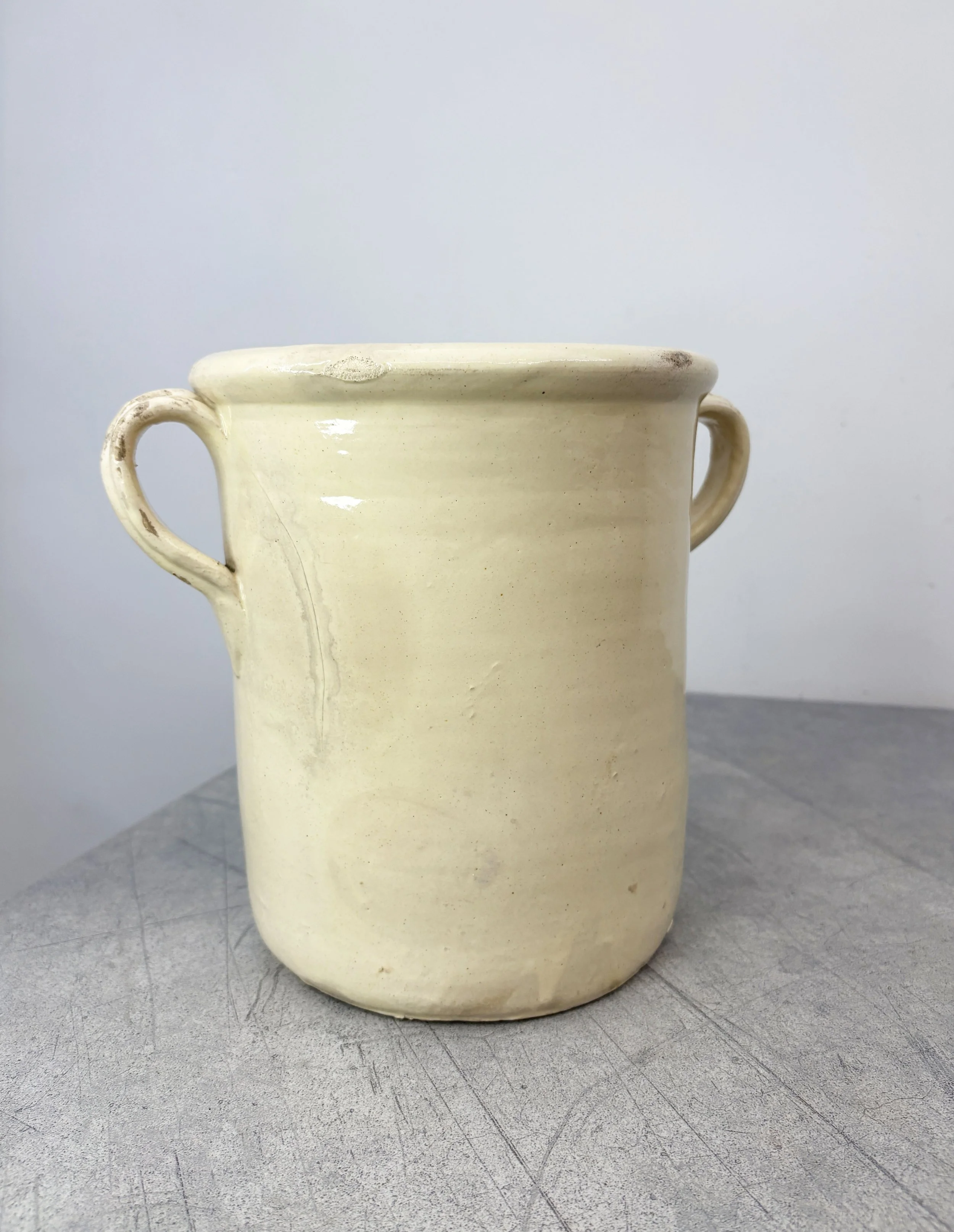 Italian ceramic confit pot