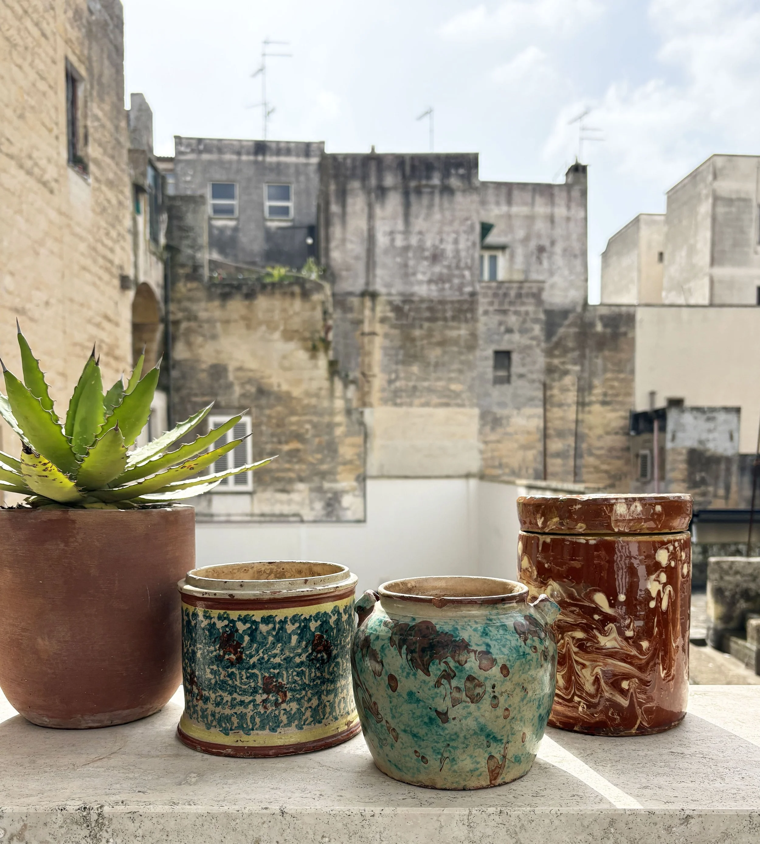 antique southern Italian farmhouse pottery