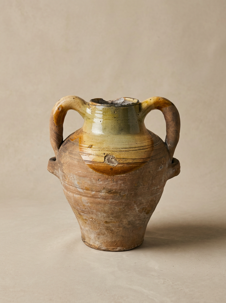 antique southern Italian rustic pot