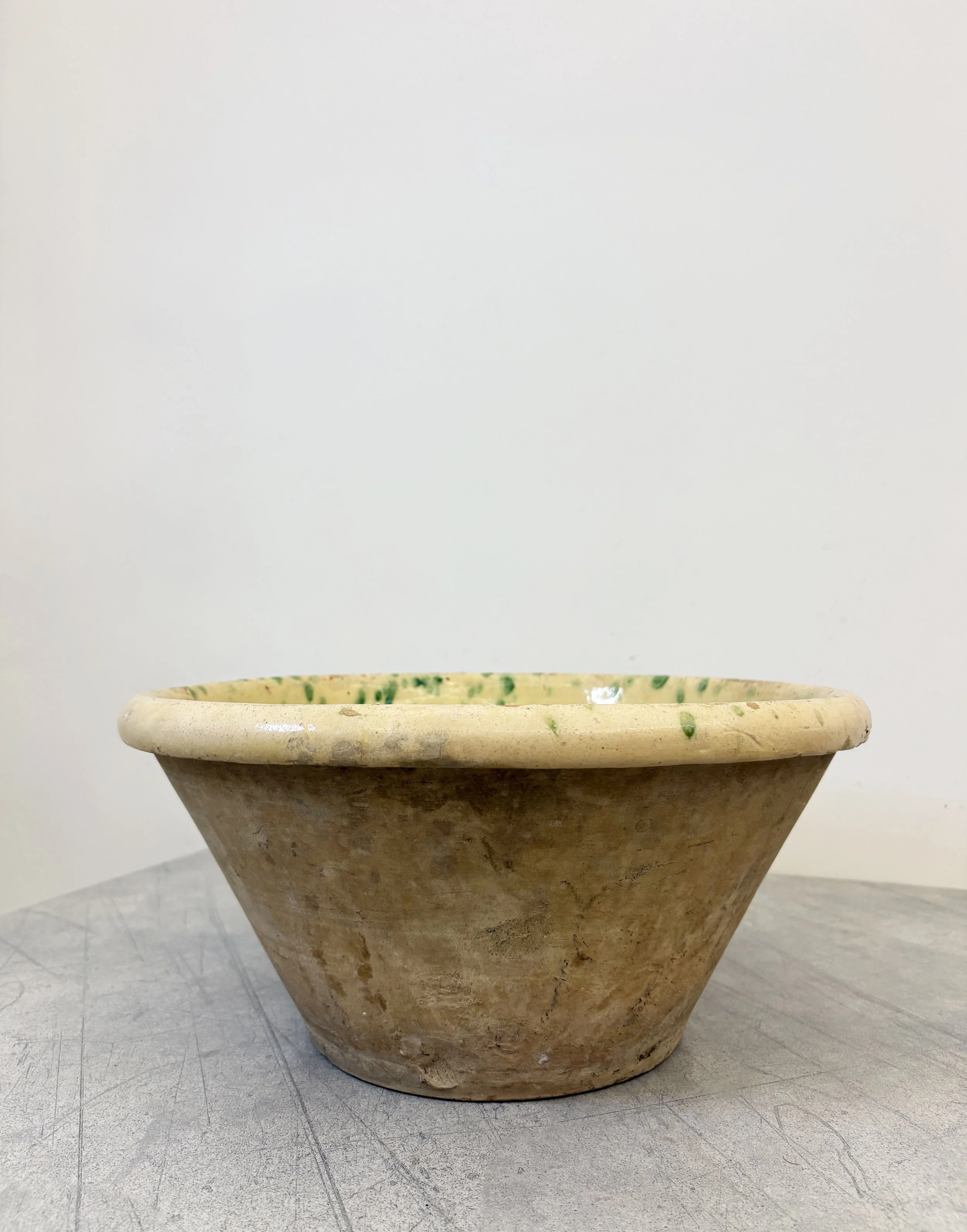 large rustic ceramic bowl Puglia