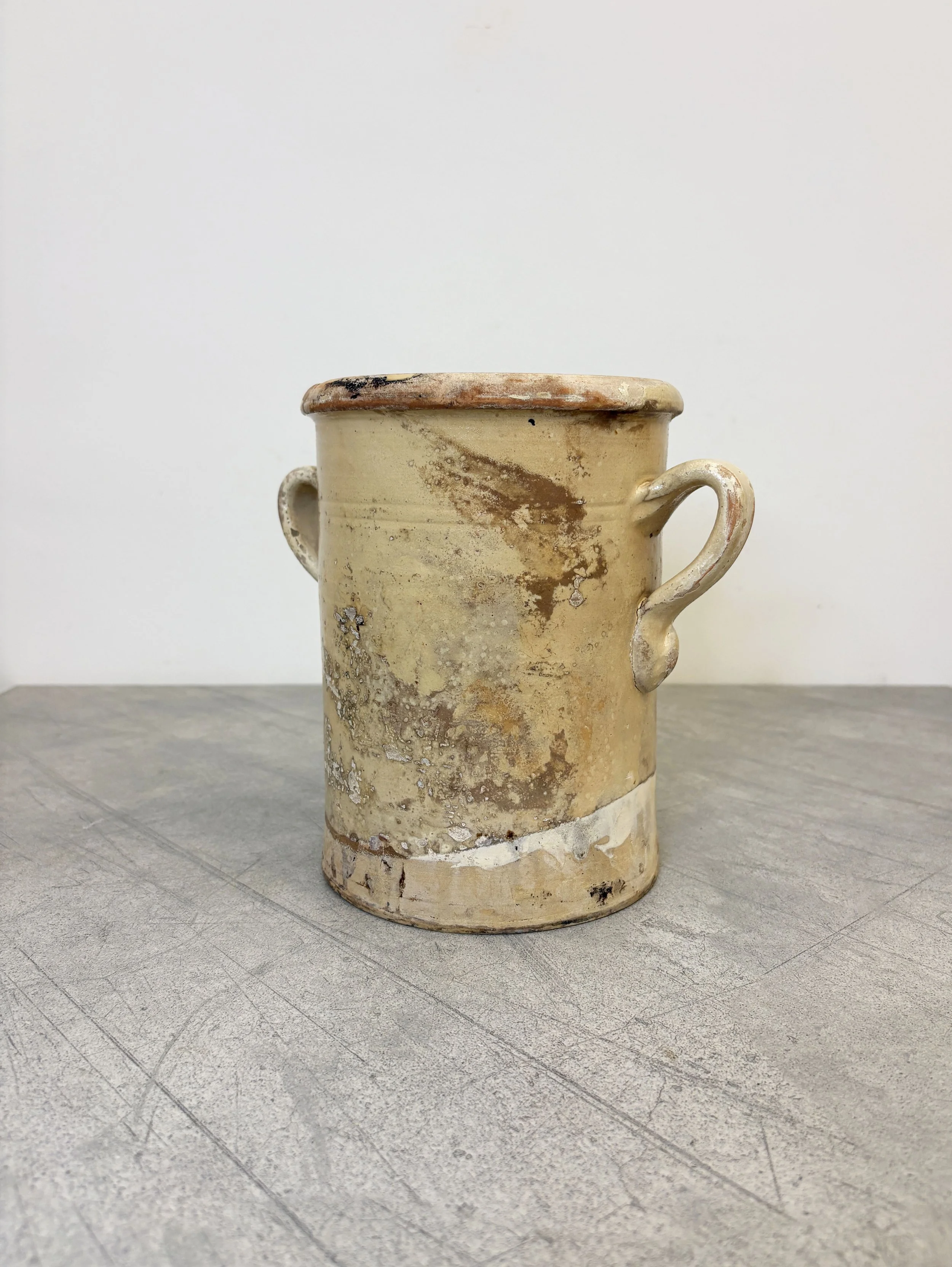 antique Calabrese confit pot