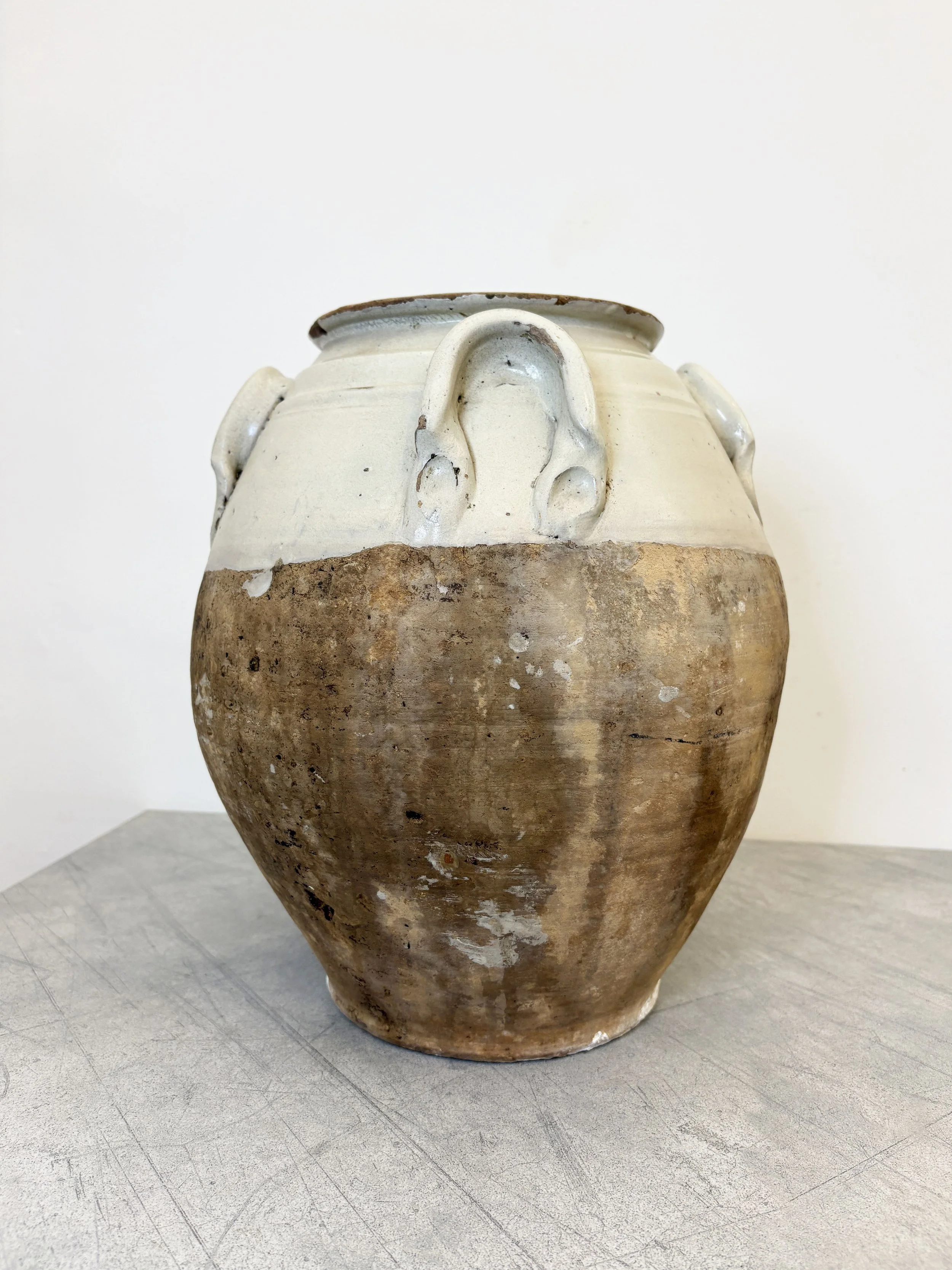 antique ceramic confit pot southern Italy