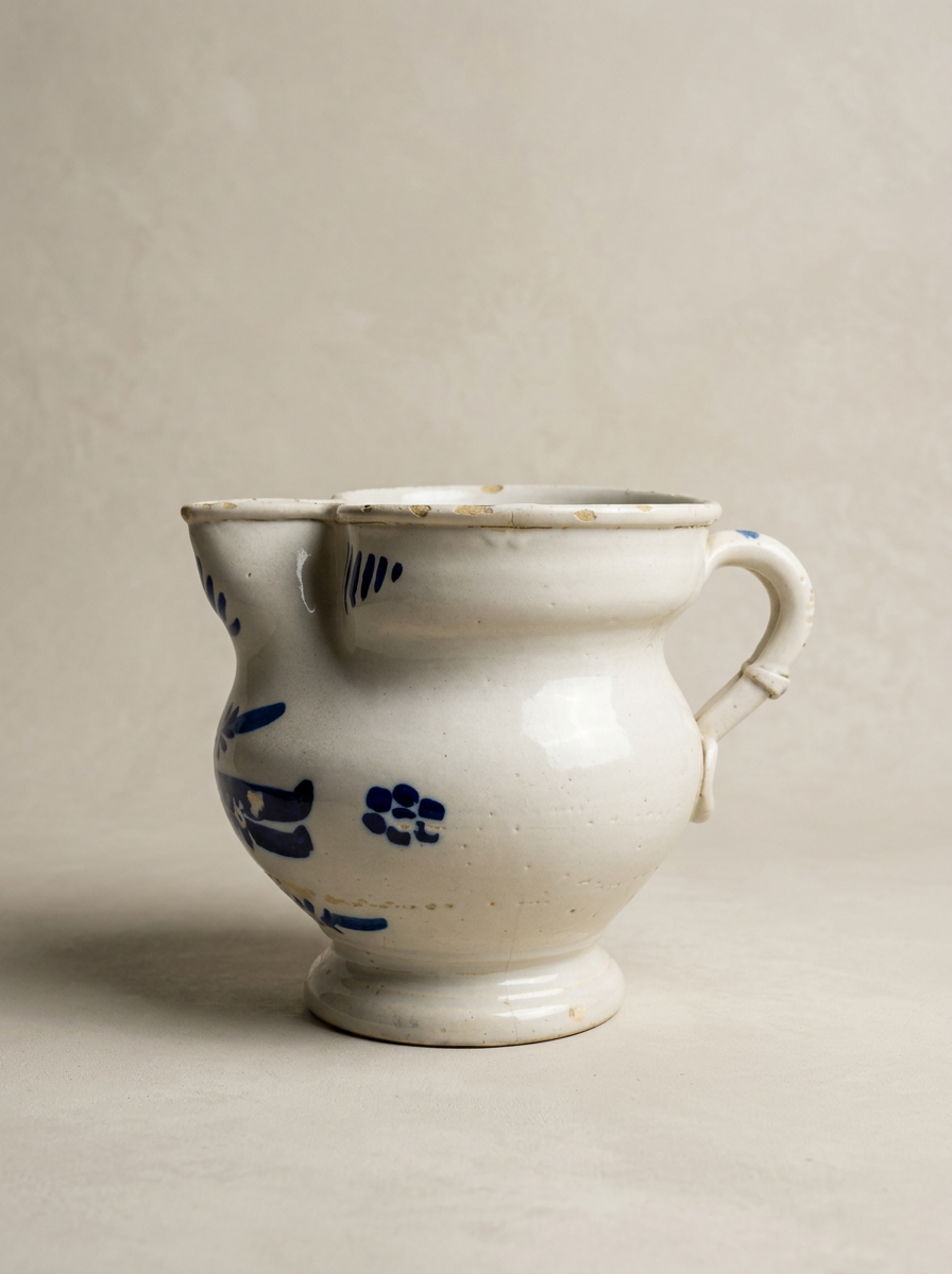 antique ceramic apothecary jug Italy
