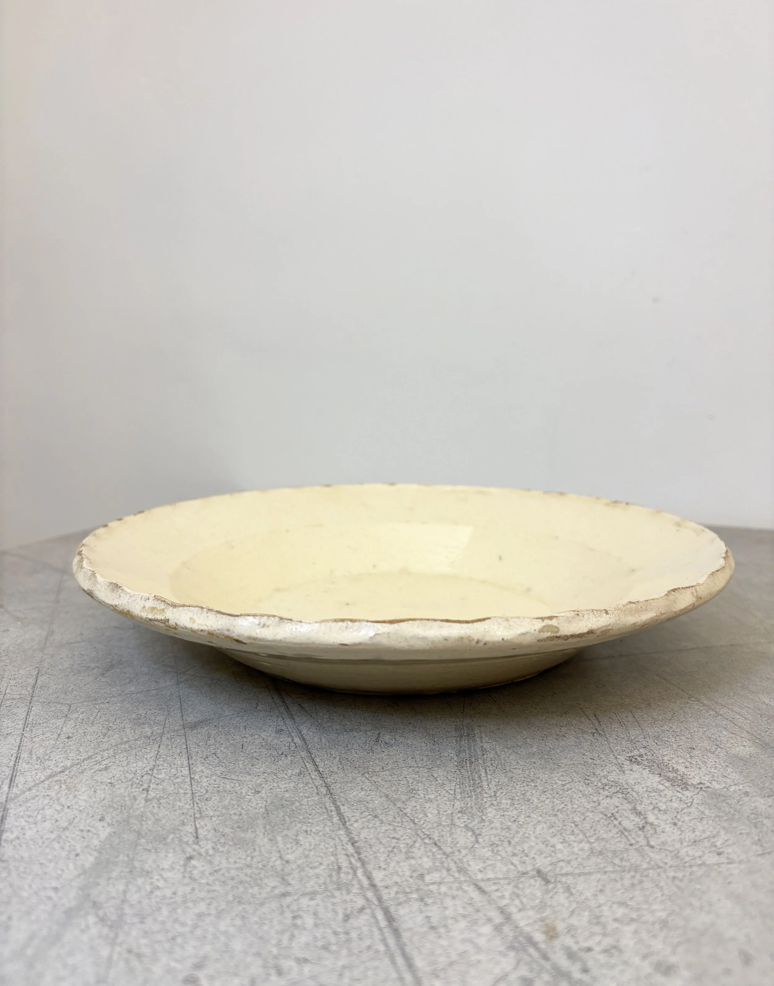 antique scallop edge plate Puglia