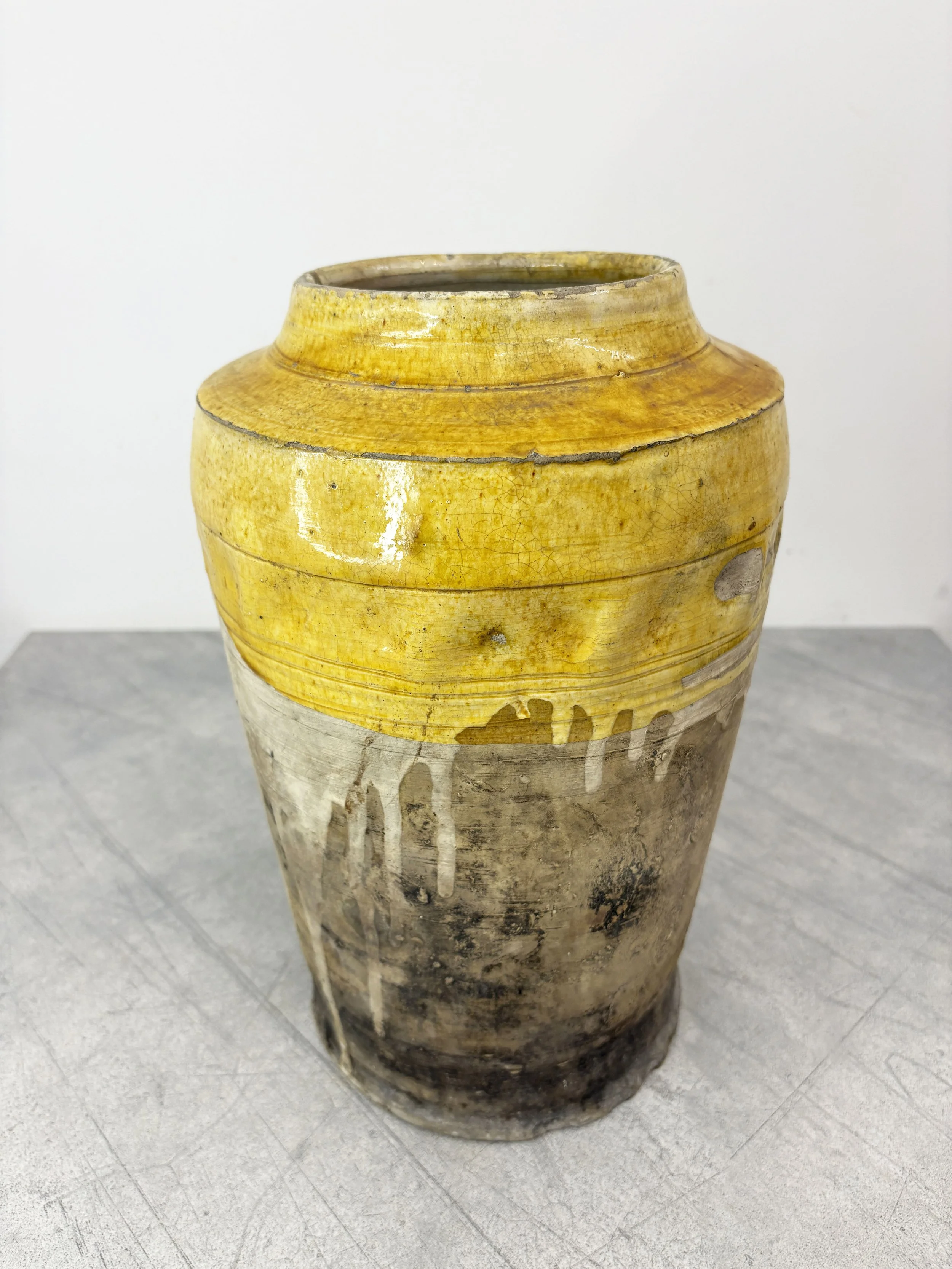 antique ceramic confit pot Puglia