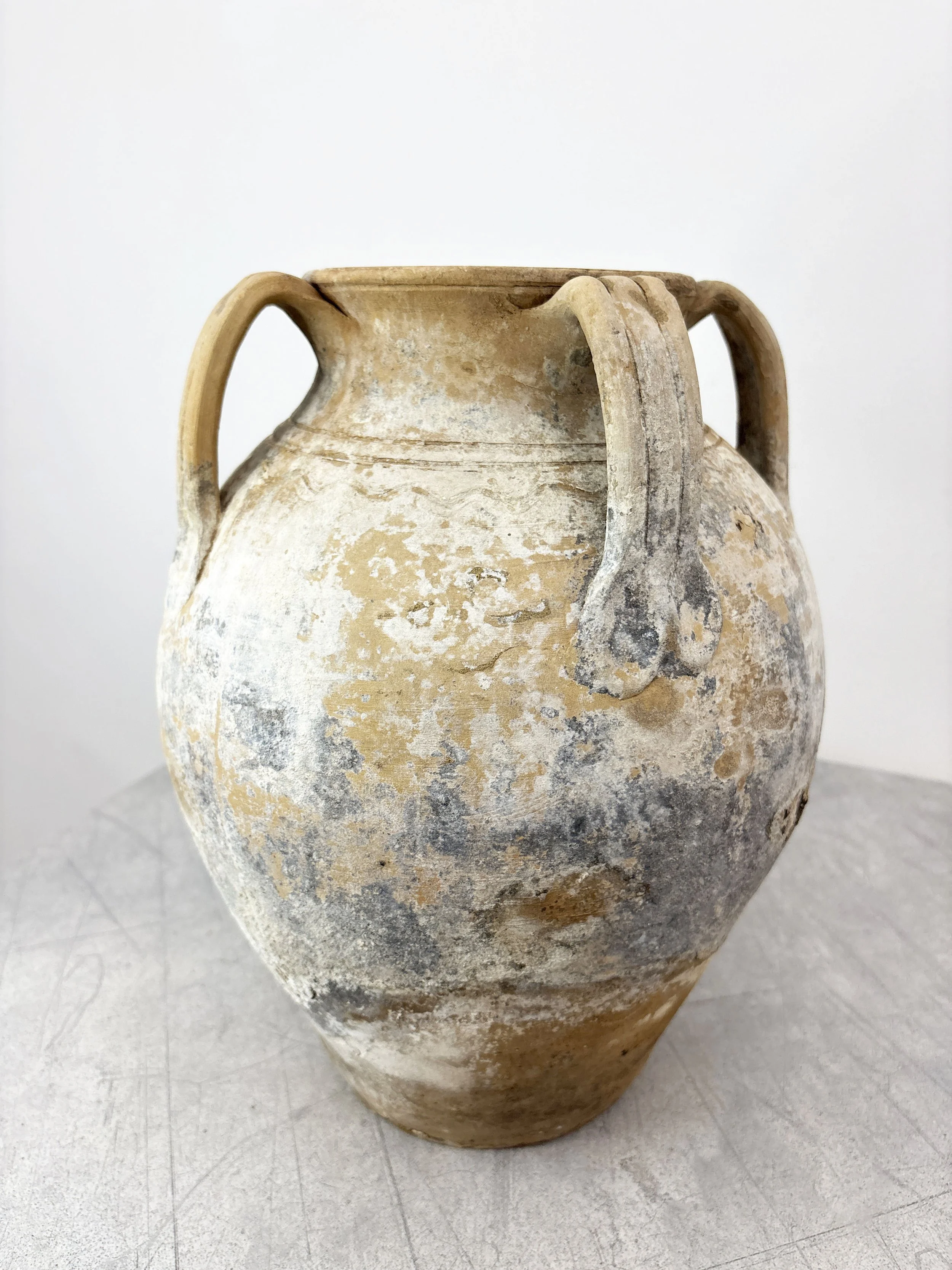 antique Italian farmhouse vase with handles