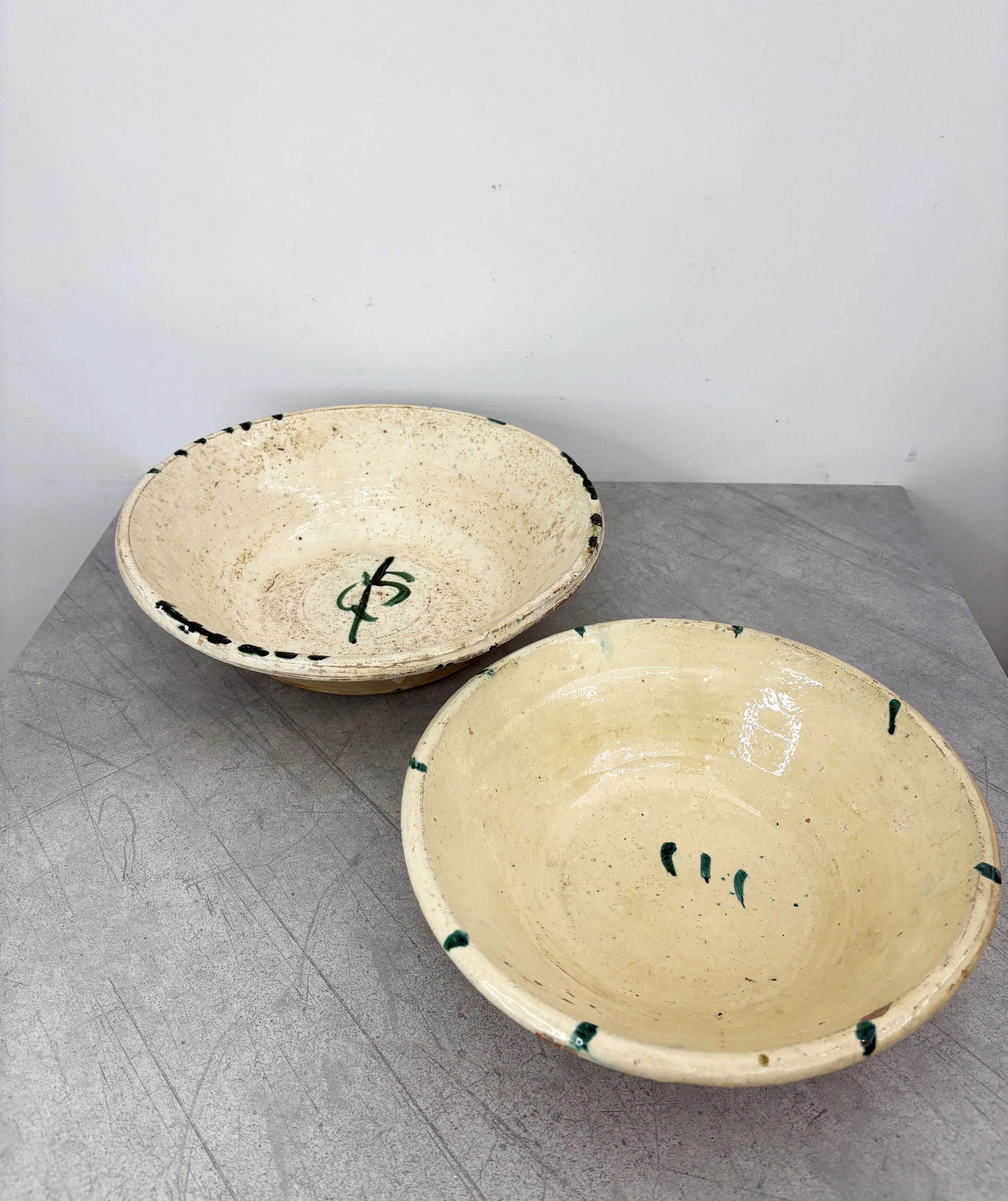 antique handpainted bowls Calabria