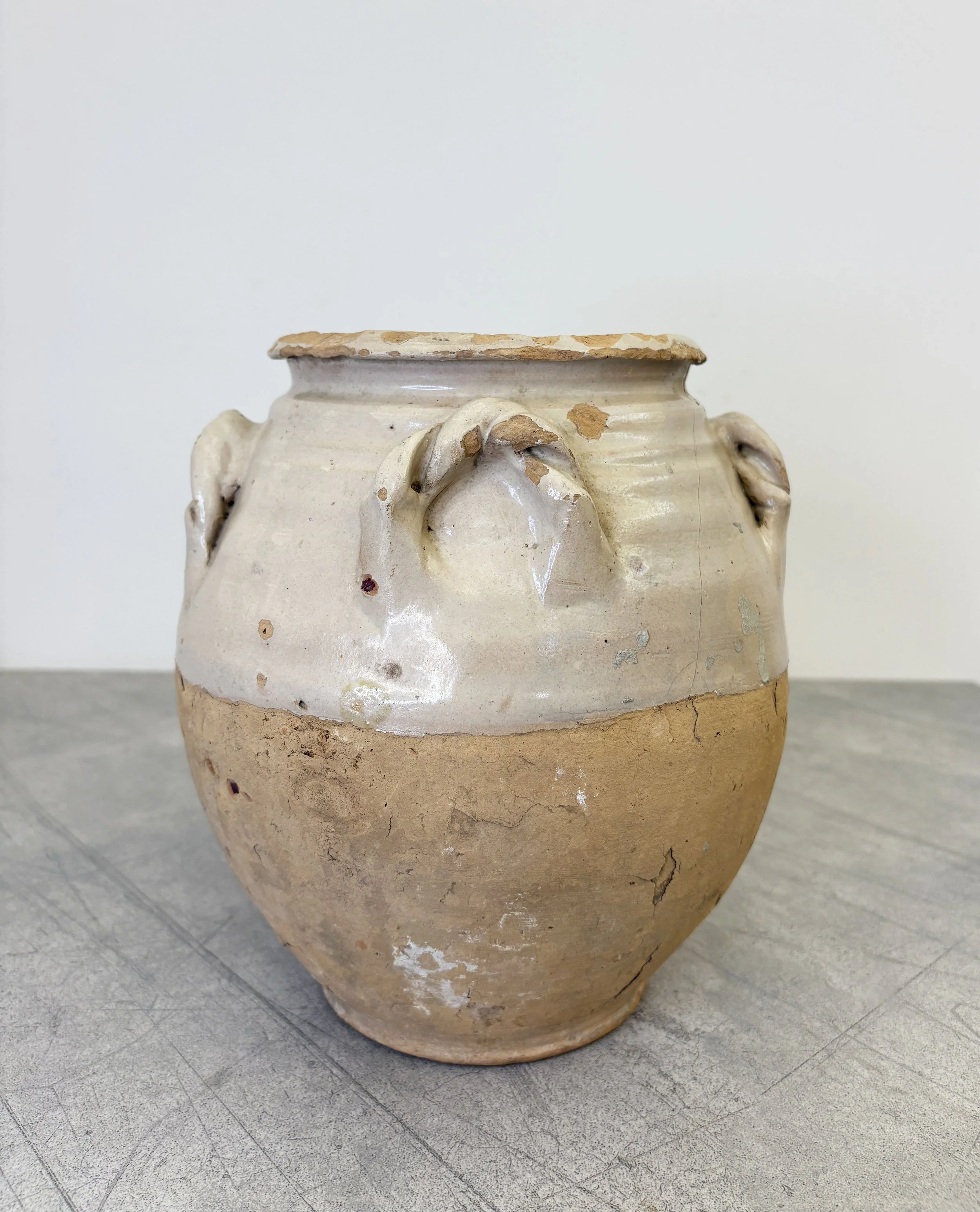 antique Italian confit pot