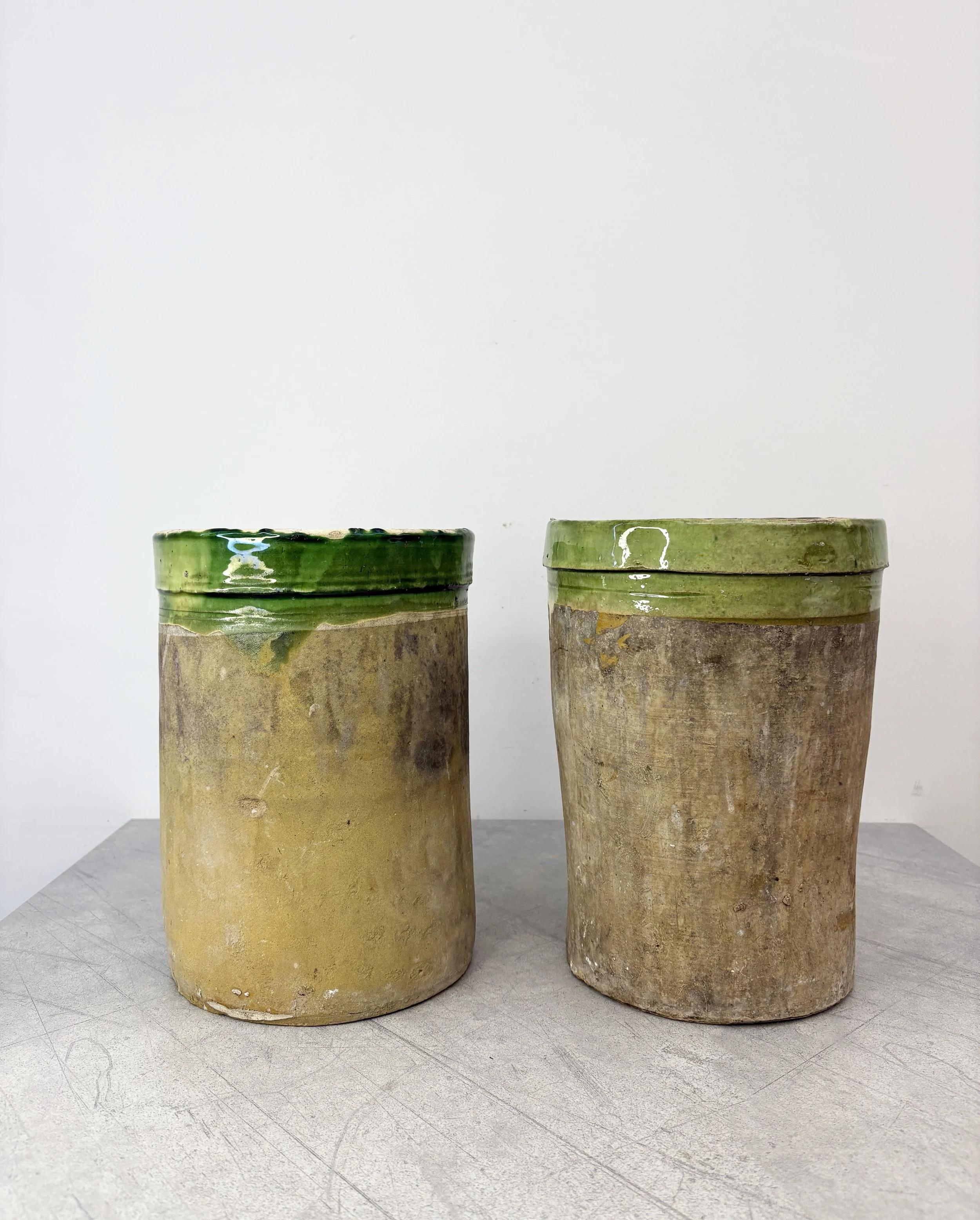 antique rustic farmhouse pots