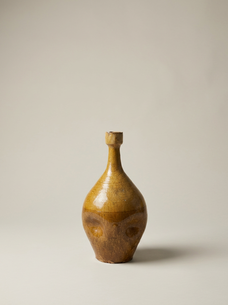Vintage Two Tone Glaze Bottle
