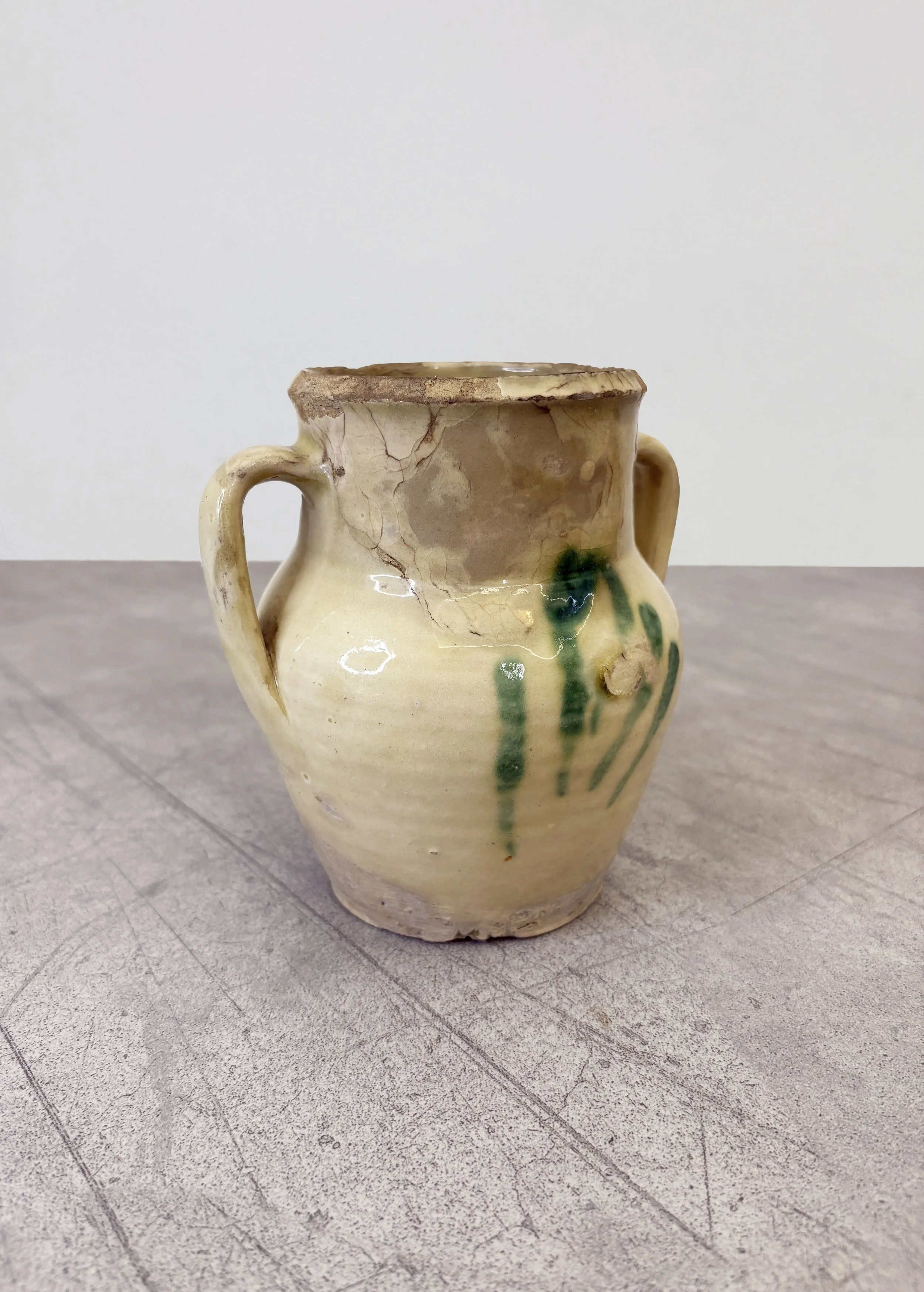 antique Italian tree of life pot