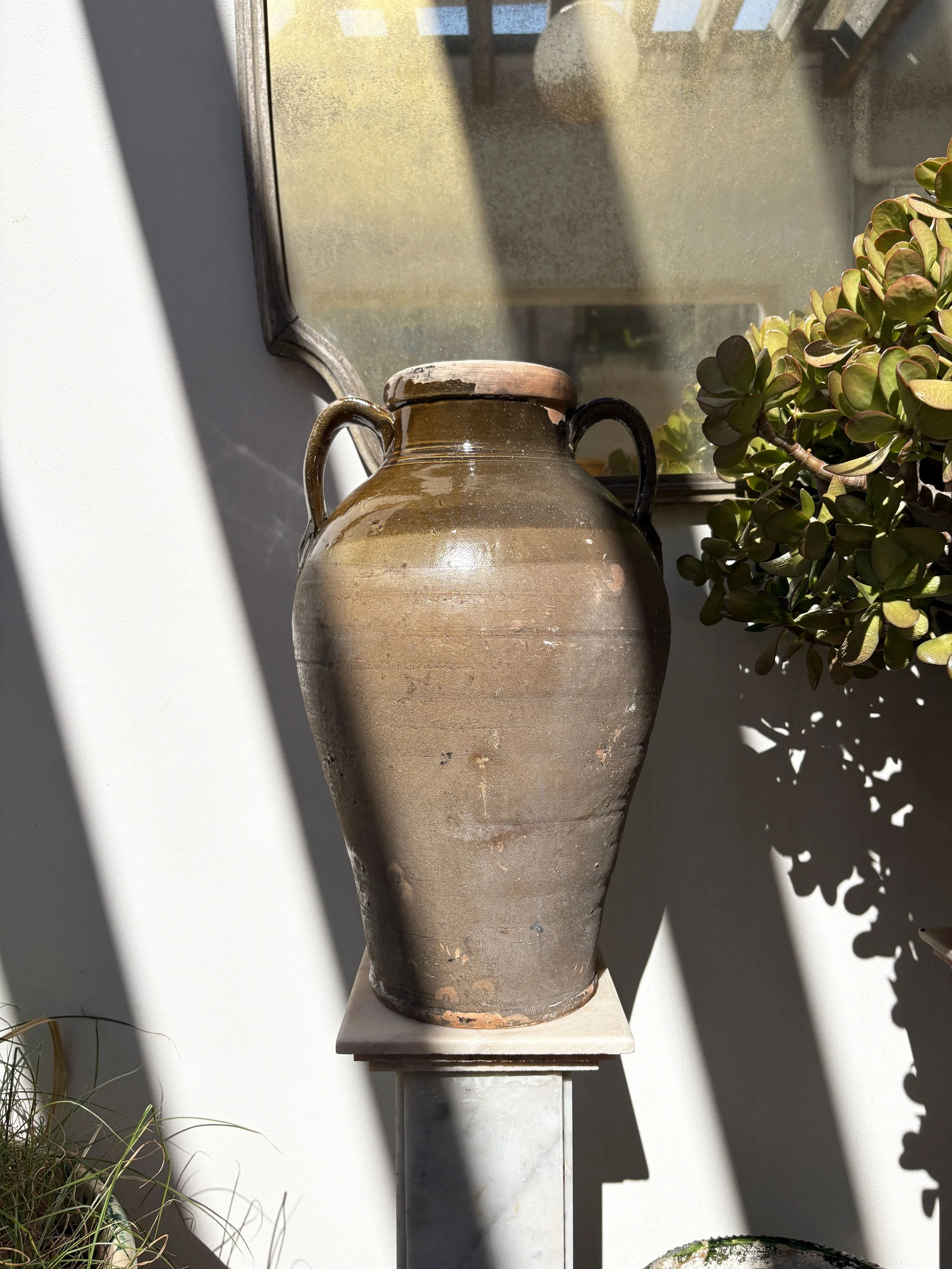 large rustic ceramic vase Puglia